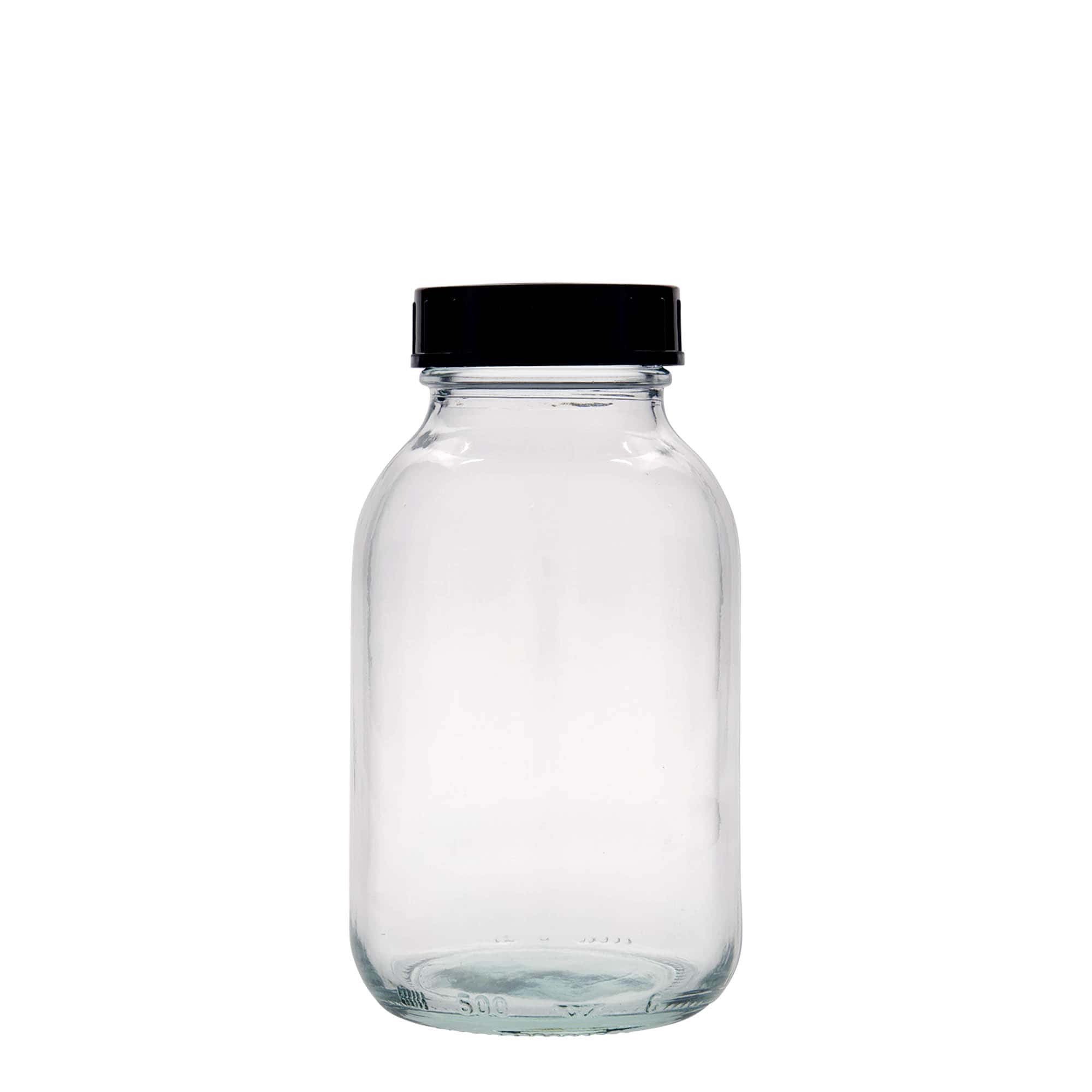 500 ml brede hals glas, opening: DIN 55