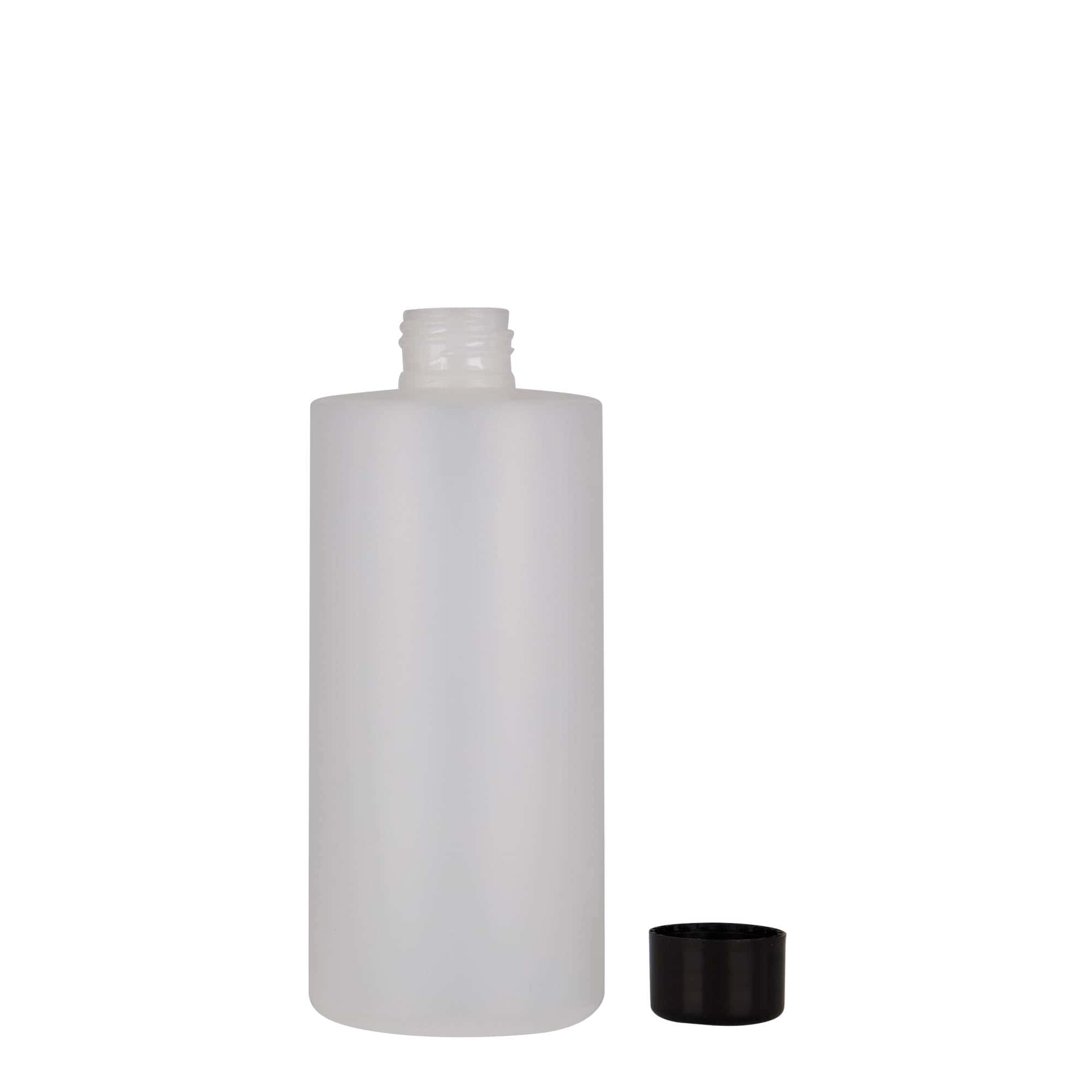 Plastic fles 'Pipe', 300 ml, HDPE, wit, monding: GPI 24/410