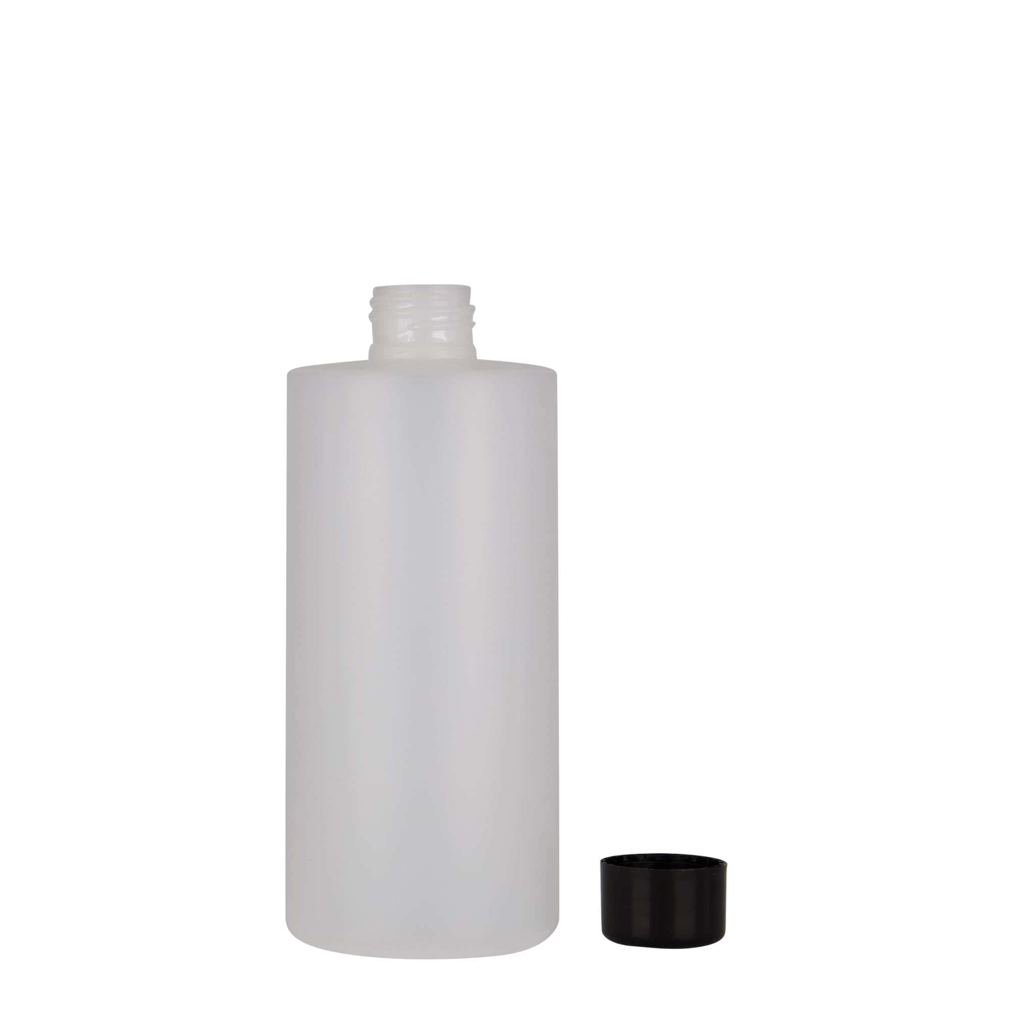 300 ml kunststoffles 'Pipe', HDPE, wit, mondstuk: 24/410