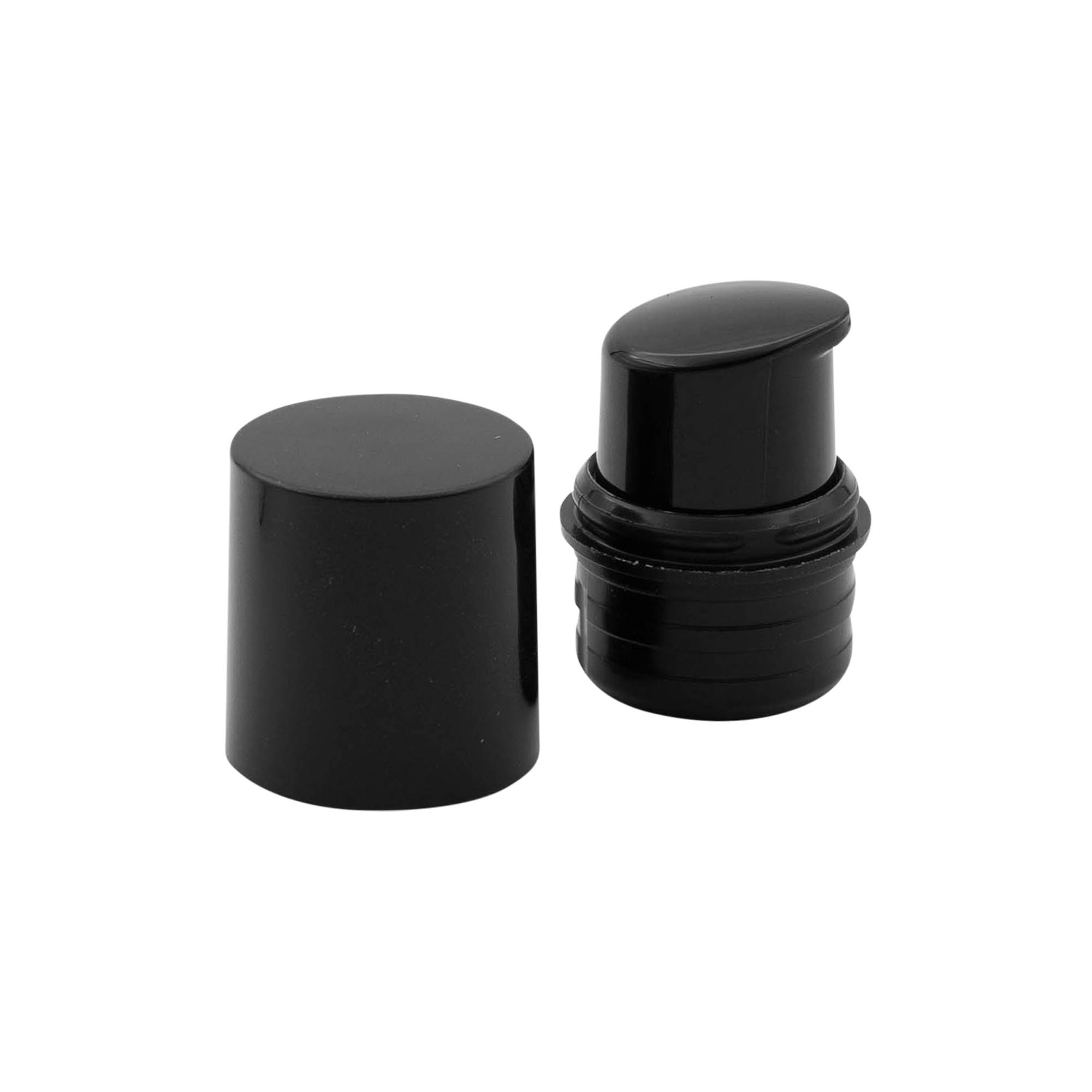 Airless Dispenser Pompkop 'Nano', PP-kunststof, zwart