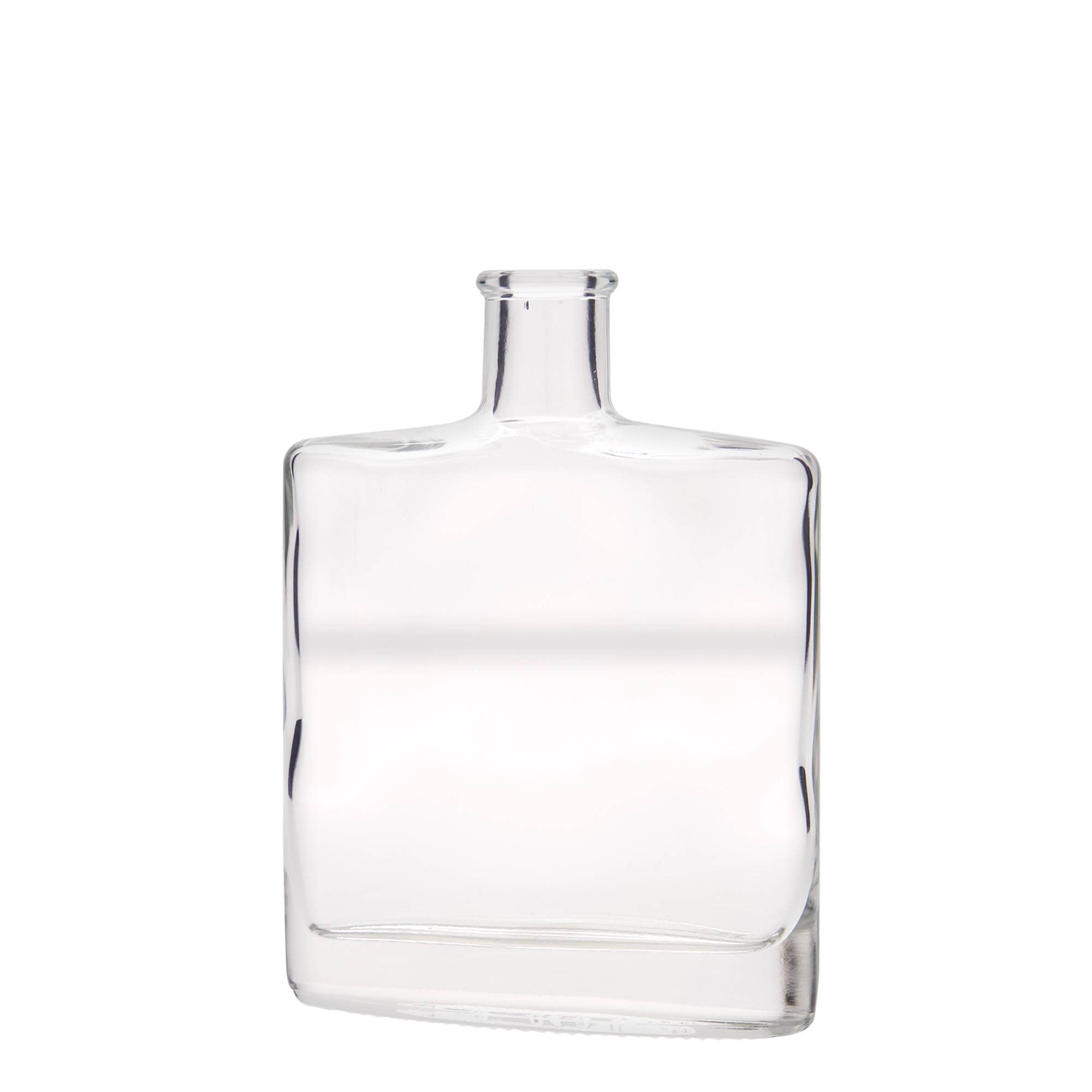 Glazen fles 'Zorbas', 350 ml, ovaal, monding: kurk