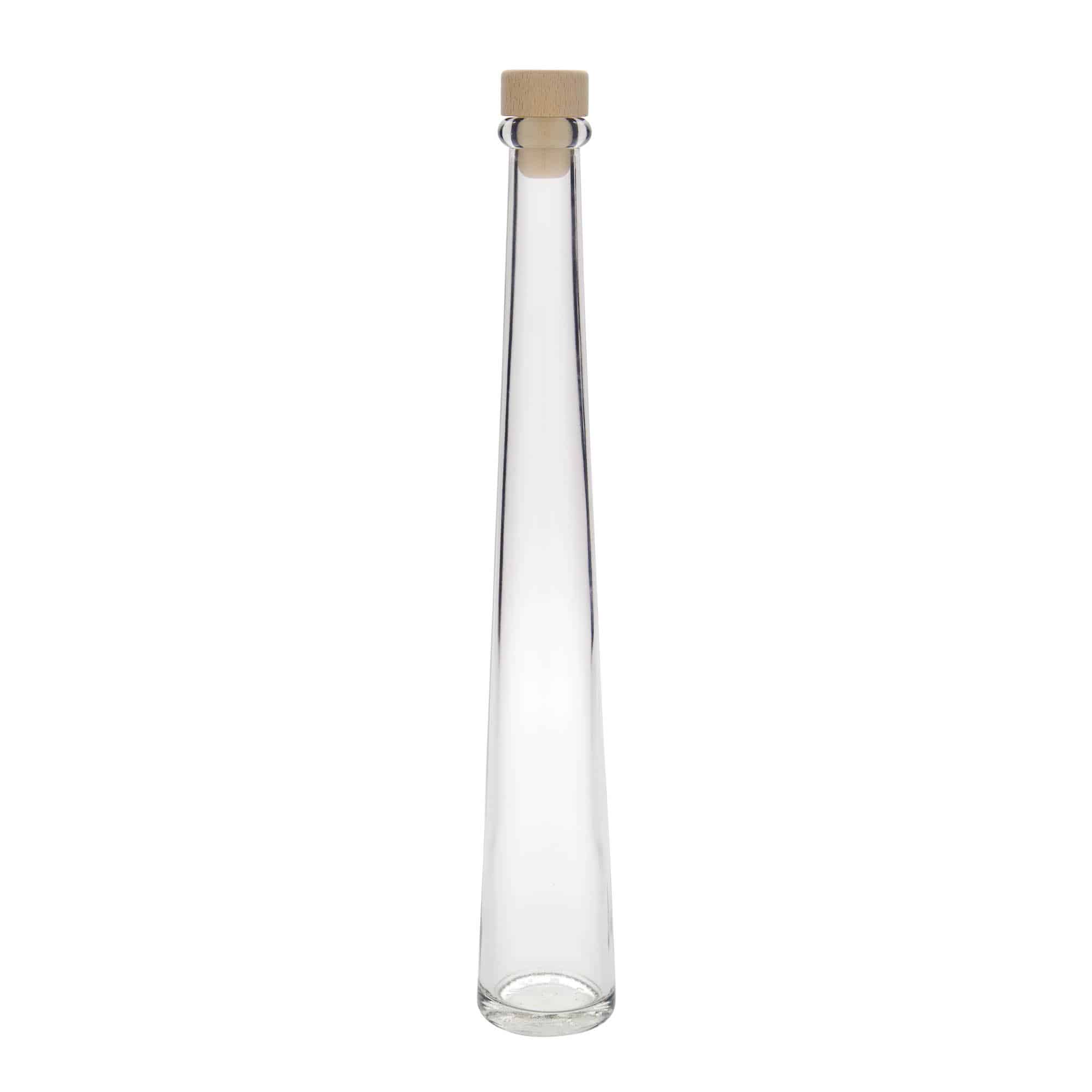 200 ml glazen fles 'Dama Rondo', opening: kurk