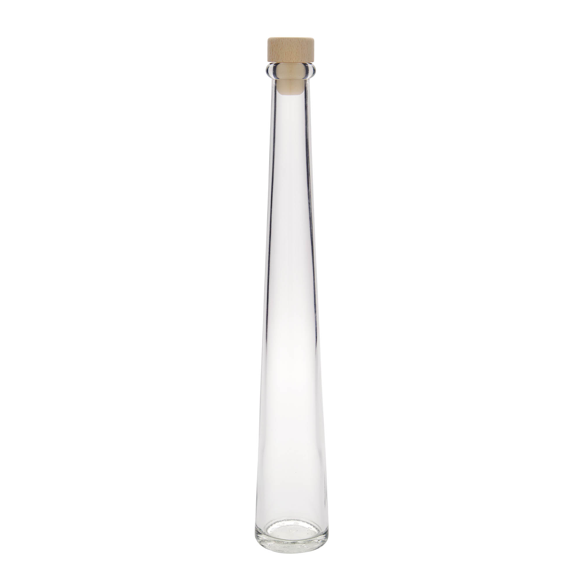 200 ml glazen fles 'Dama Rondo', opening: kurk