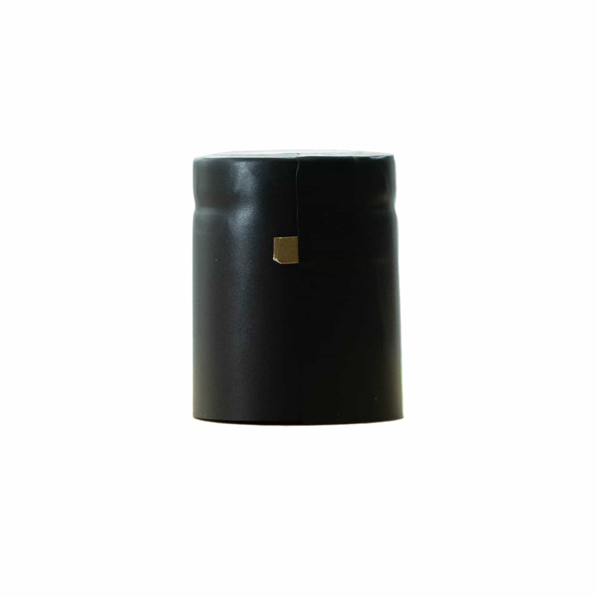 Krimpcapsule 32x41, pvc-kunststof, zwart Krimpcapsule 32x41, pvc-kunststof, zwart