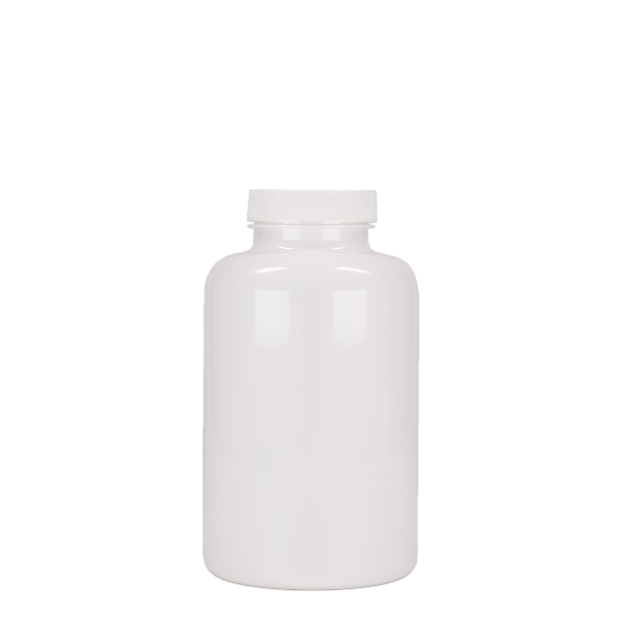 Pet-medicijnpotje, 500 ml, kunststof, wit, monding: 45/400