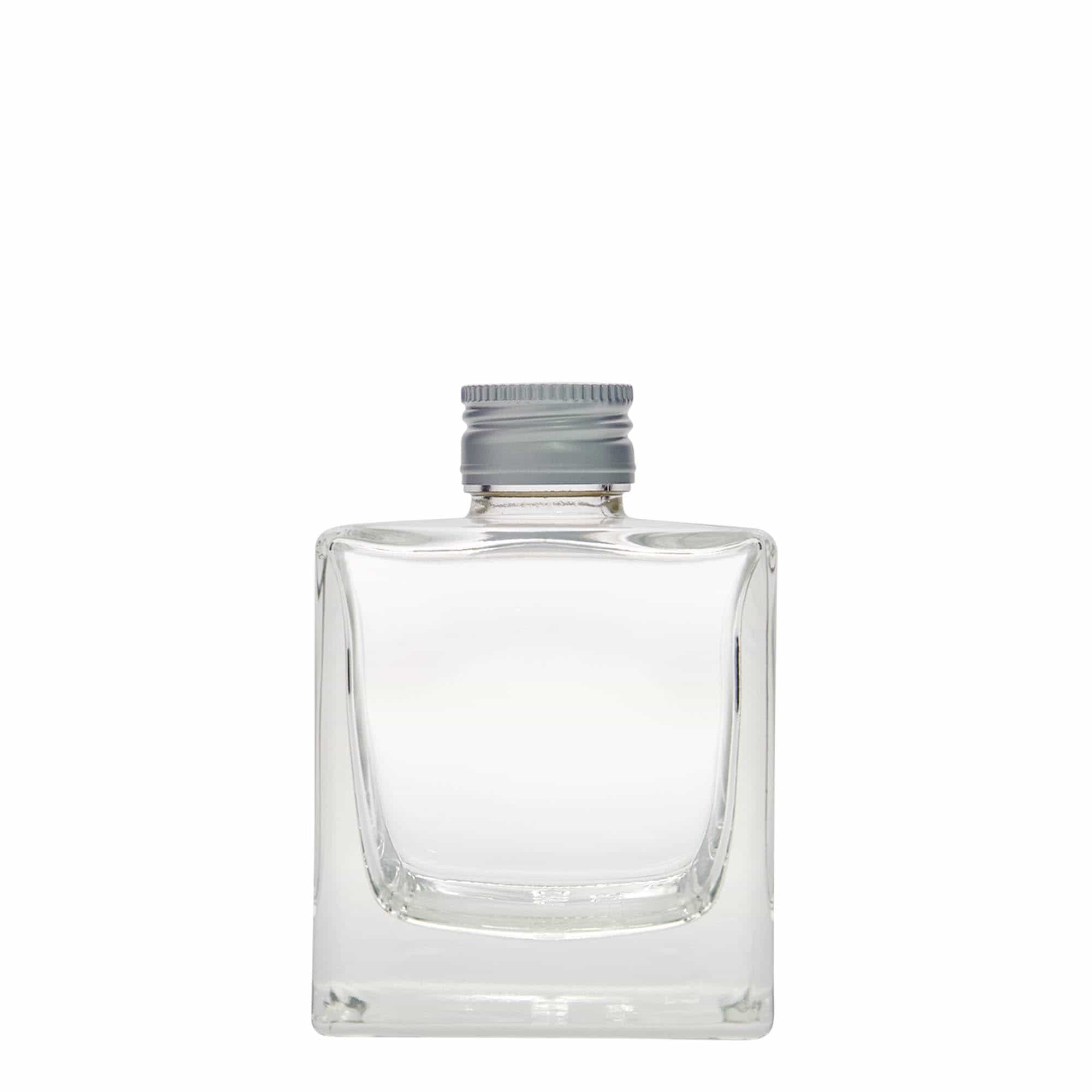 200 ml glazen fles 'Cube', vierkant, hals: PP 28