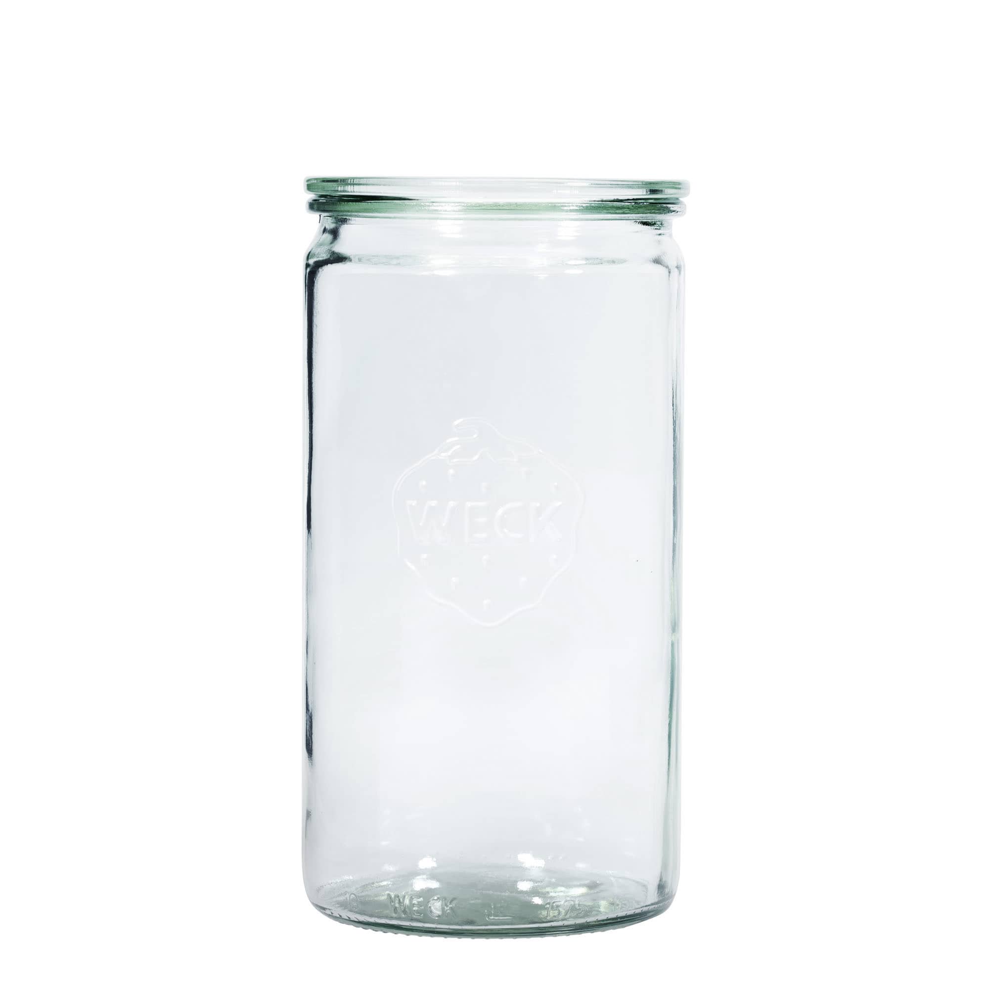 1.575 ml WECK-cilinderglas, monding: ronde rand