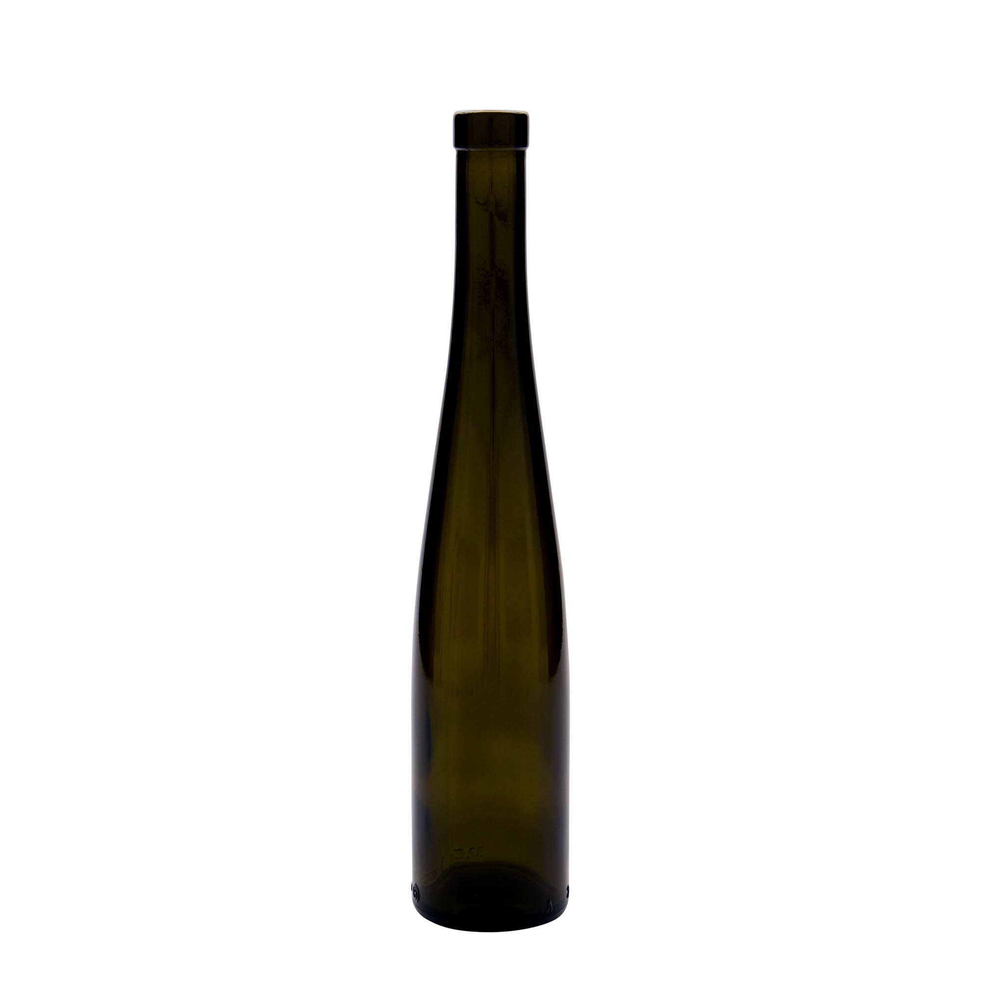 375 ml glazen fles 'Weinschlegel', antiekgroen, opening: kurk