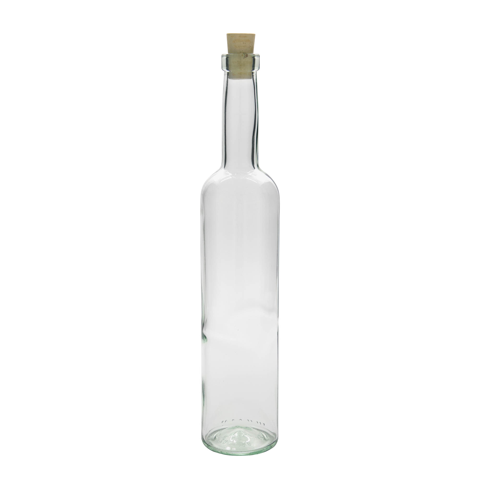 500 ml glazen fles 'Bordeaux', hals: kurk 500 ml glazen fles 'Bordeaux', hals: kurk