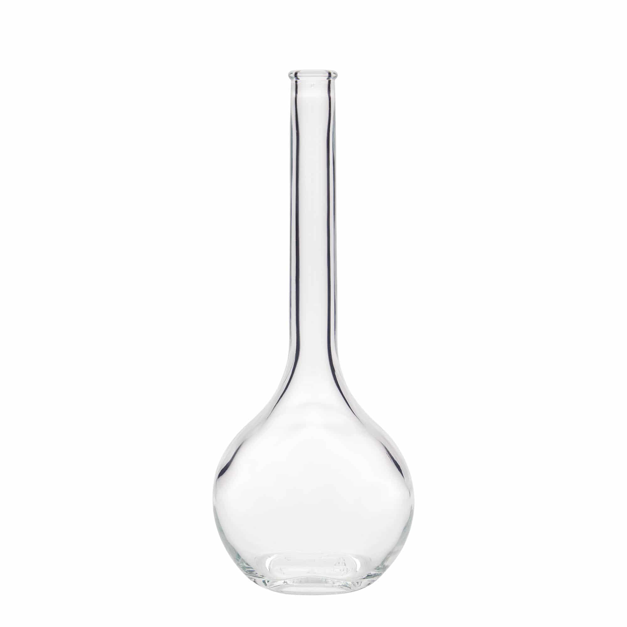 Glazen fles 'Contessa', 500 ml, ovaal, monding: kurk Glazen fles 'Contessa', 500 ml, ovaal, monding: kurk