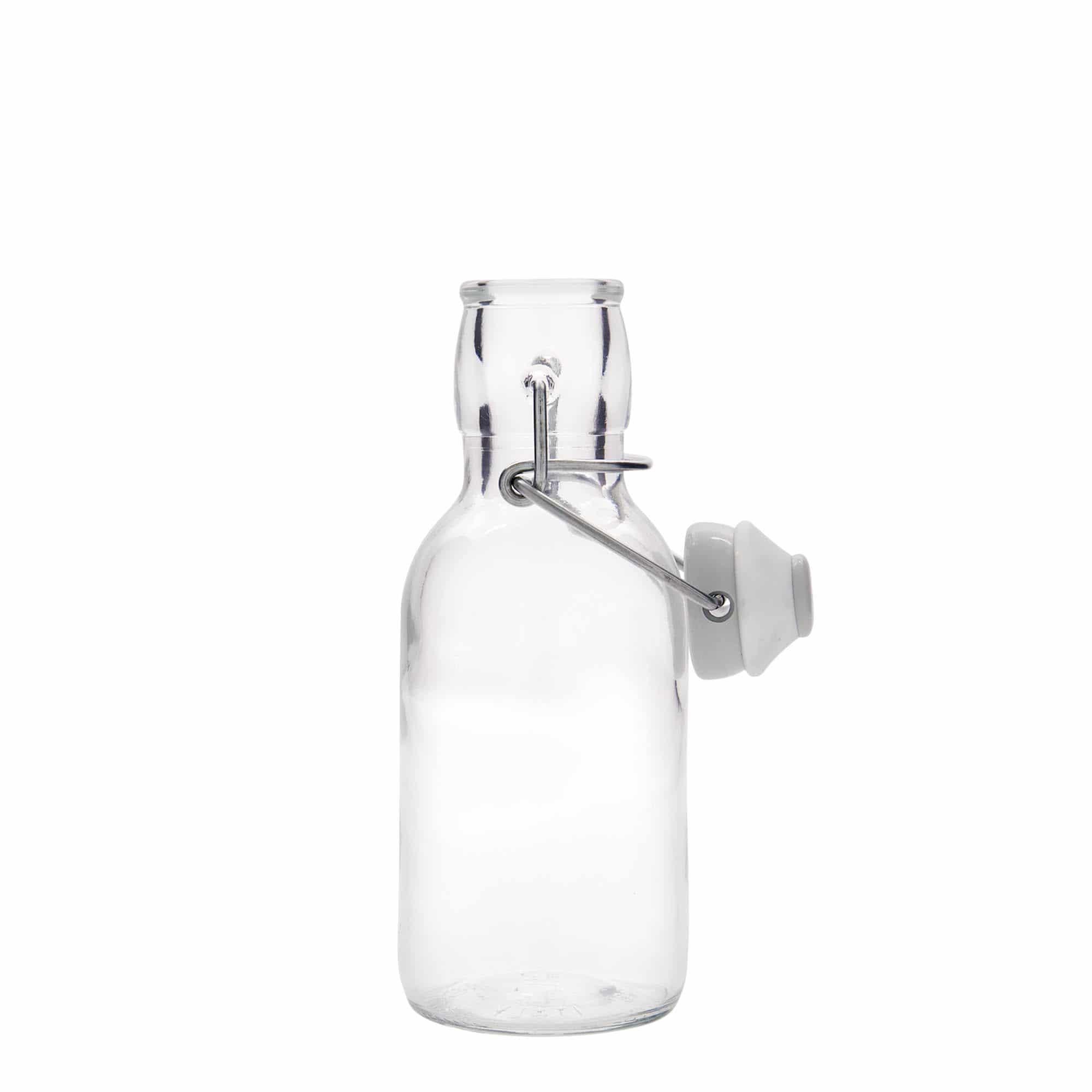 Glazen fles 'Emilia', 250 ml, monding: beugelsluiting