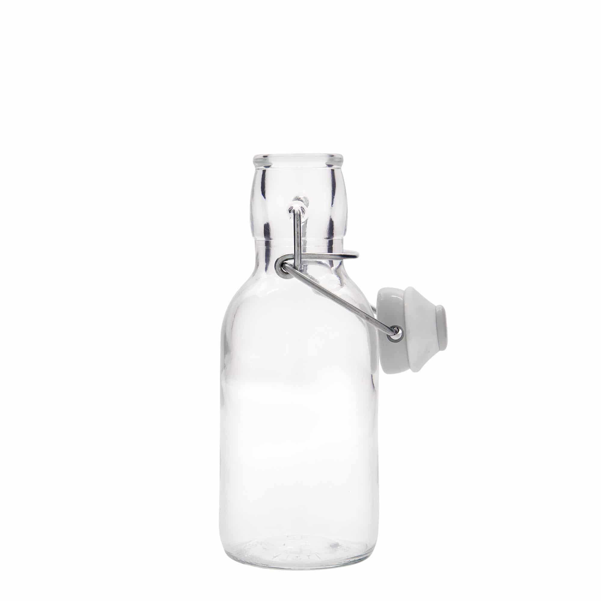 Glazen fles 'Emilia', 250 ml, monding: beugelsluiting Glazen fles 'Emilia', 250 ml, monding: beugelsluiting