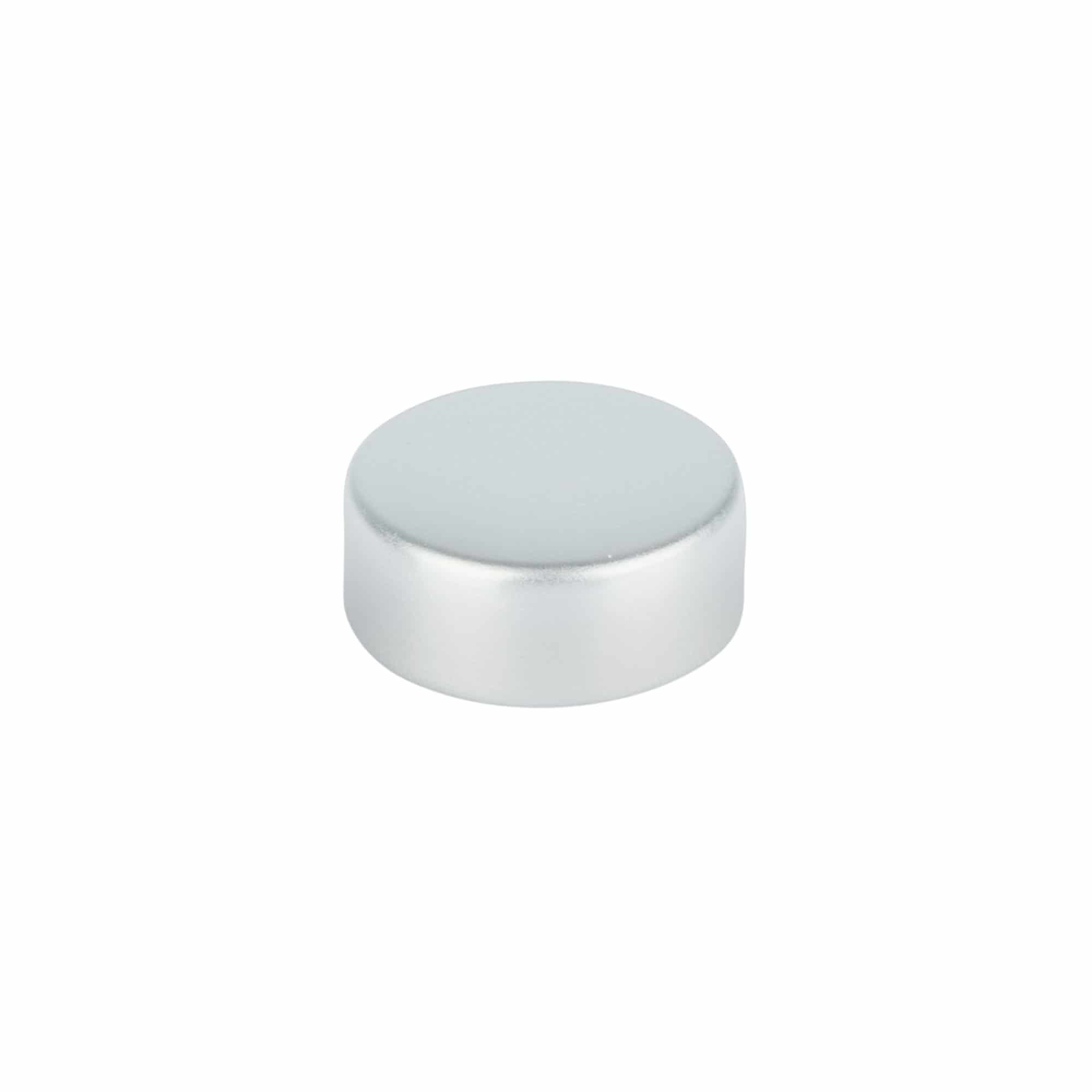 Schroefdop, metaal, zilver, voor opening: GPI 28/400 Schroefdop, metaal, zilver, voor opening: GPI 28/400