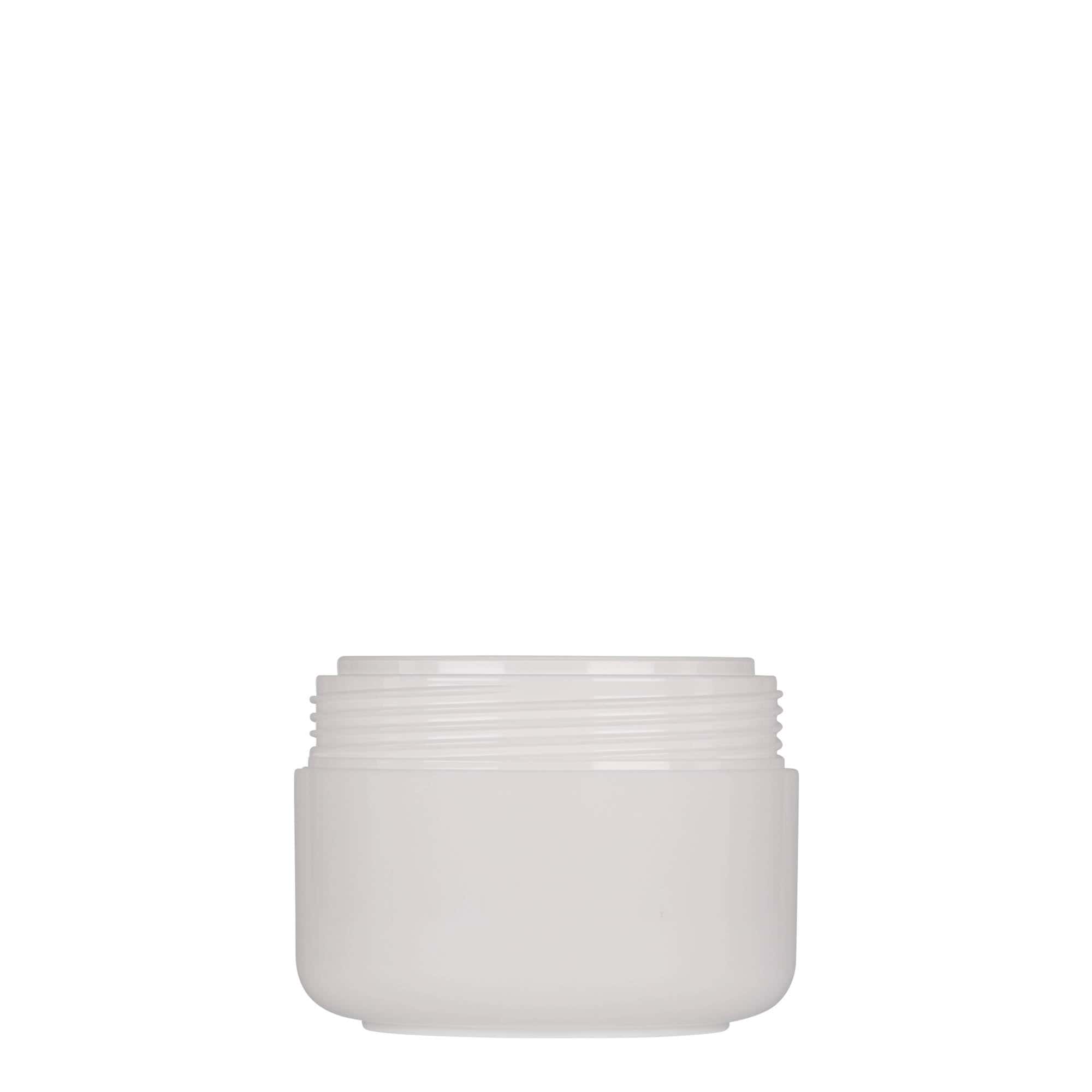 100 ml kunststofpot 'Bianca', PP, wit, opening: schroefdop 100 ml kunststofpot 'Bianca', PP, wit, opening: schroefdop