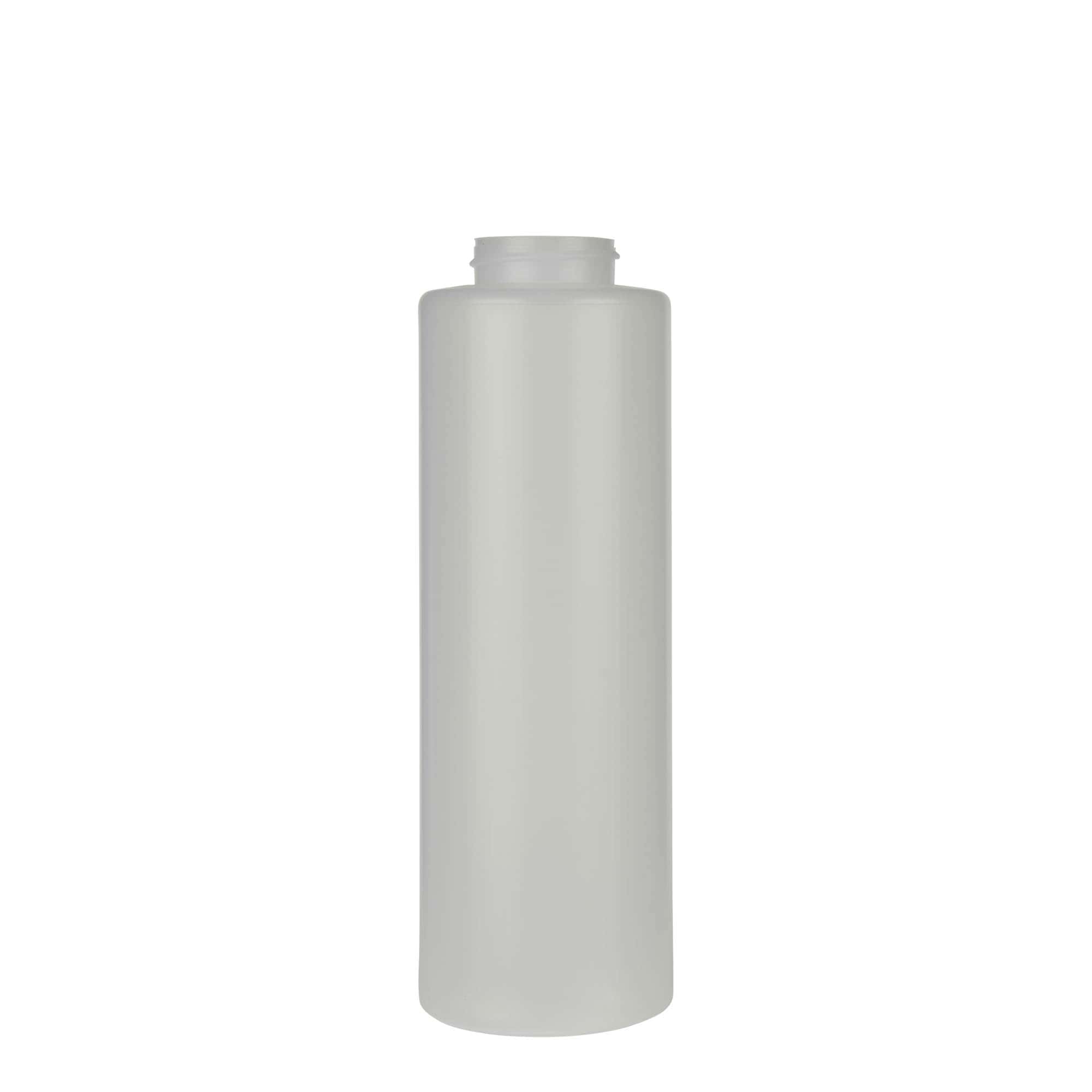 500 ml sausfles, LDPE-kunststof, naturel, opening: 38/400