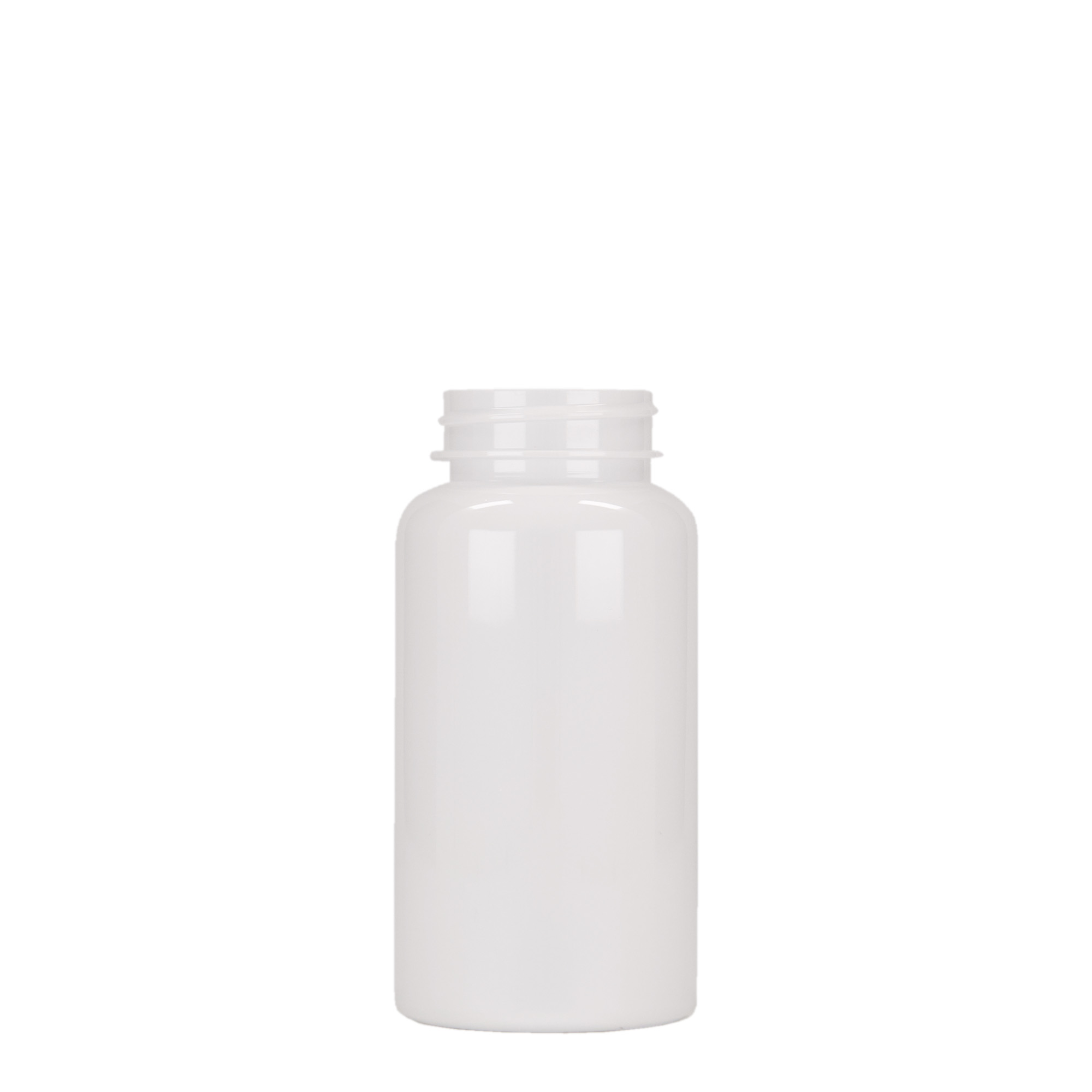 150 ml PET-verpakking, kunststof, wit, opening: 38/400 150 ml PET-verpakking, kunststof, wit, opening: 38/400