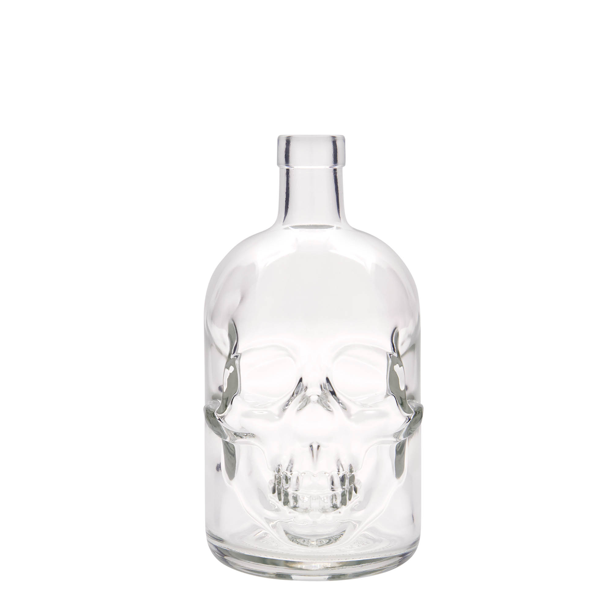 700 ml glazen fles 'Dodenhoofd', opening: kurk 700 ml glazen fles 'Dodenhoofd', opening: kurk
