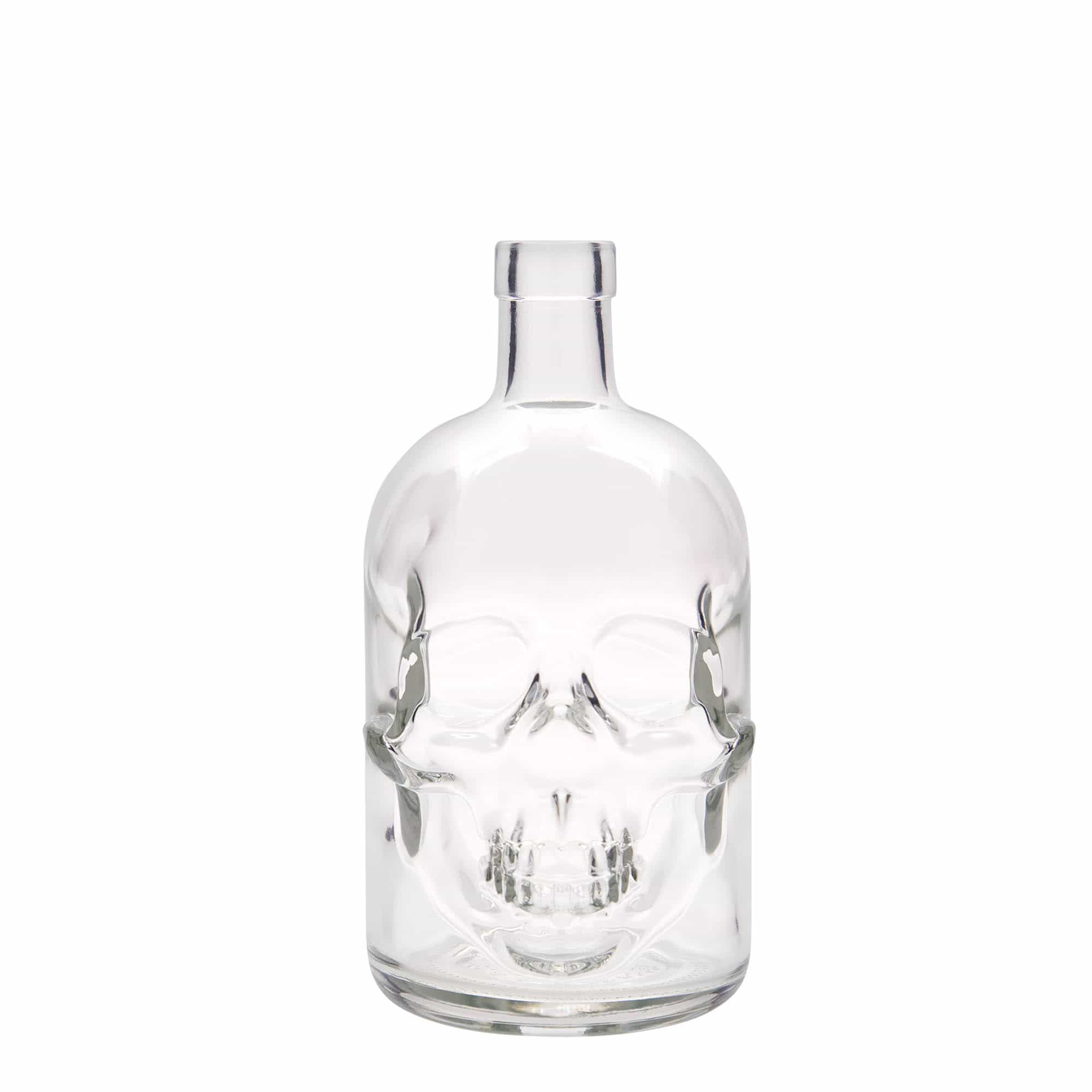 700 ml glazen fles 'Dodenhoofd', opening: kurk