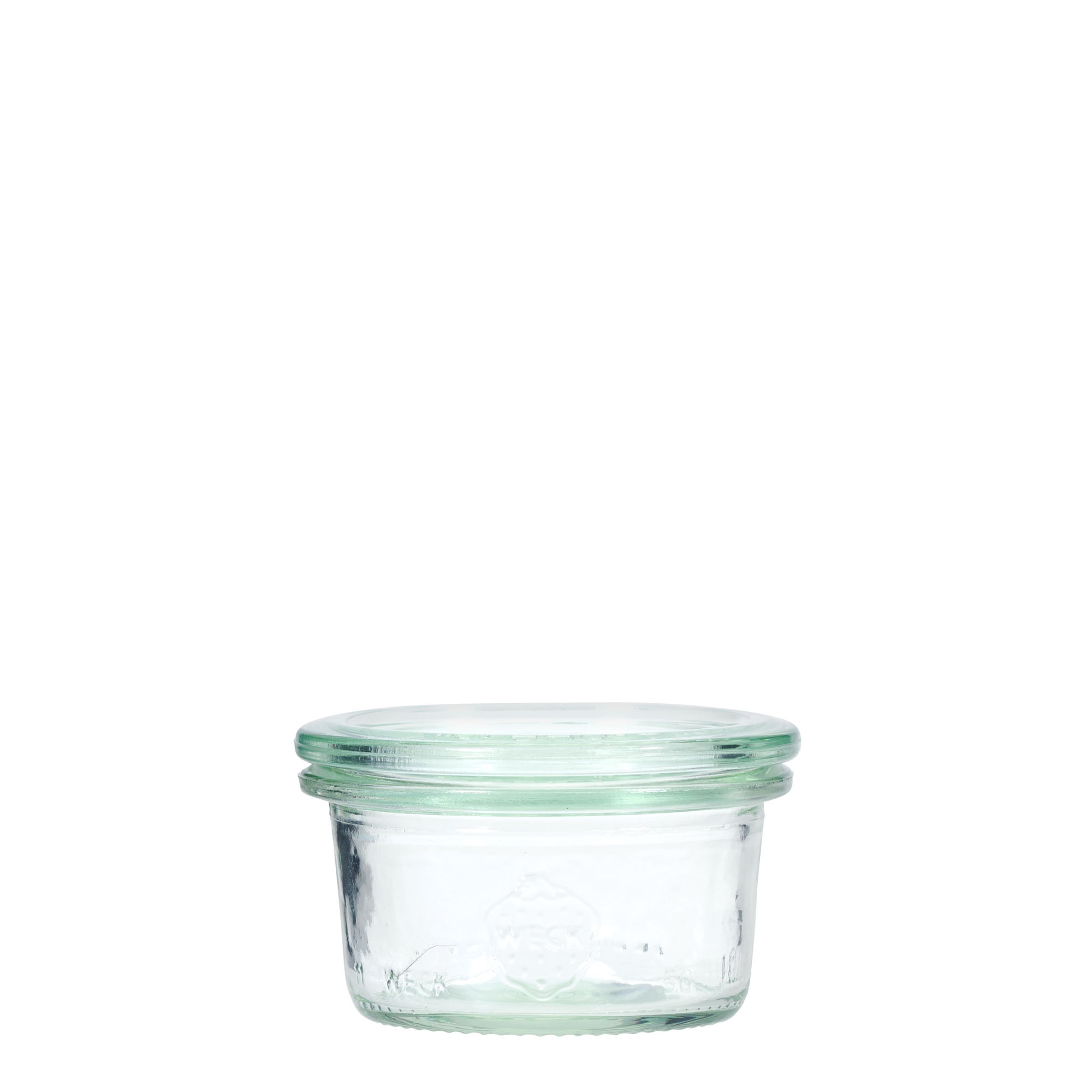 12x 50 ml WECK-stortglas met glazen deksel RR 60