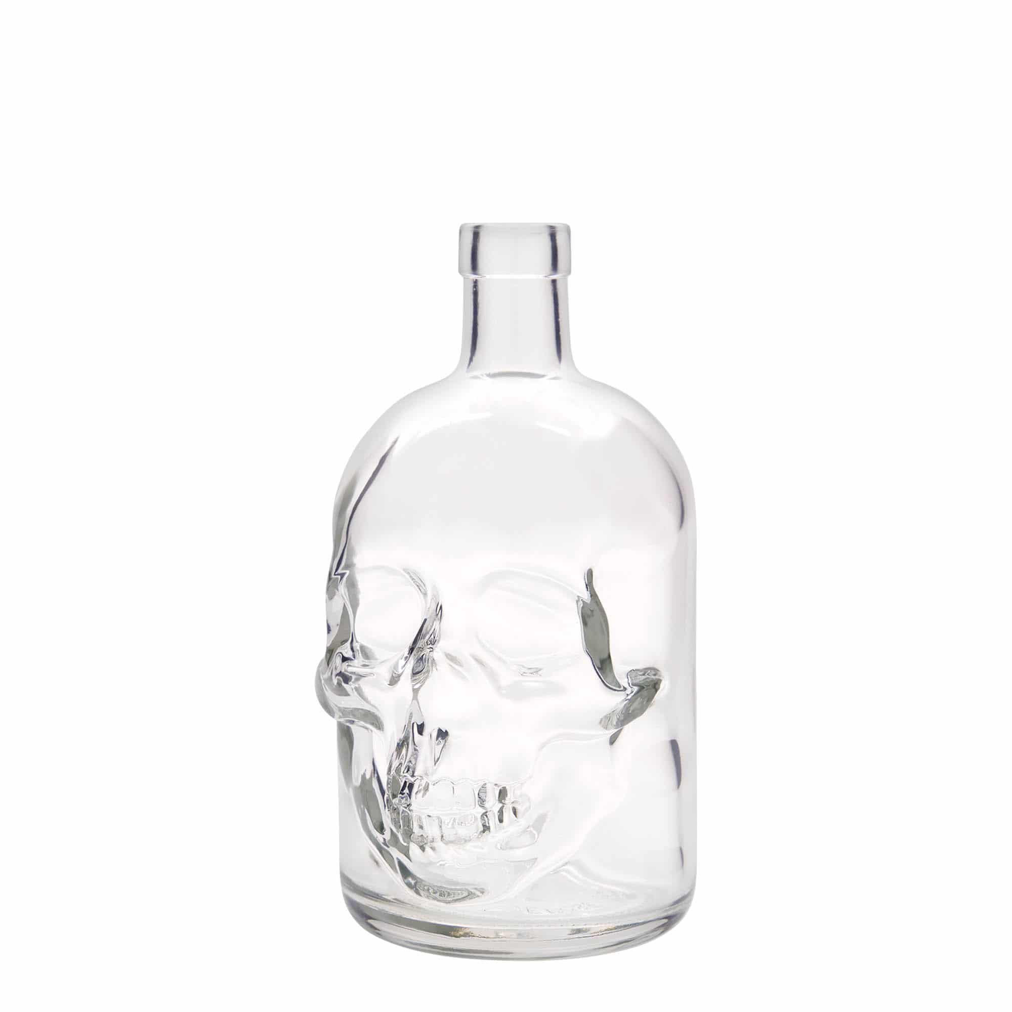 700 ml glazen fles 'Dodenhoofd', opening: kurk