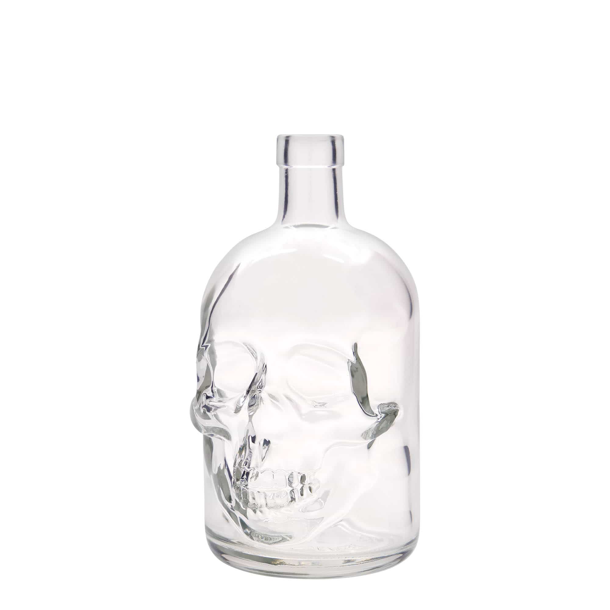 700 ml glazen fles 'Dodenhoofd', opening: kurk