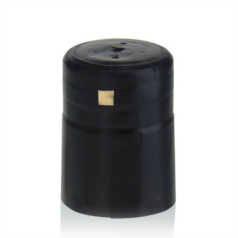 Krimpcapsule 32x41, pvc-kunststof, zwart