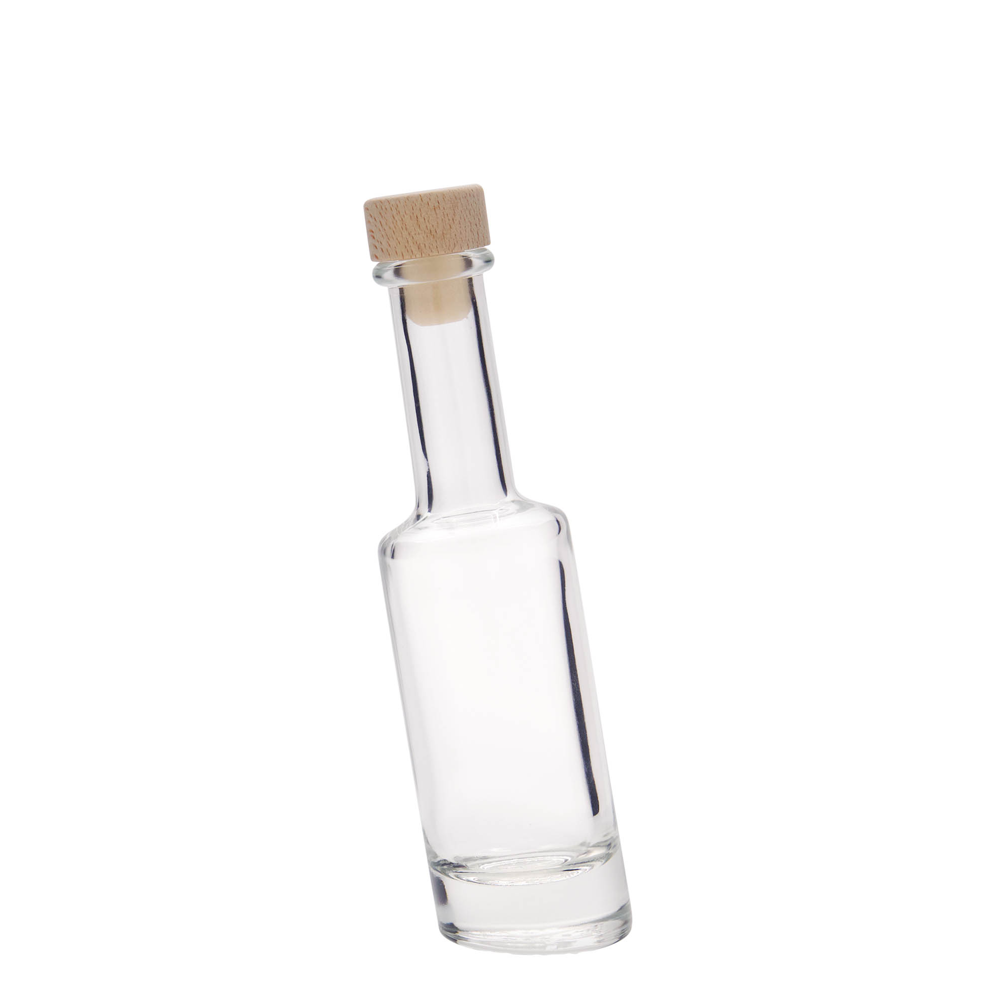 100 ml glazen fles 'Bounty', opening: kurk 100 ml glazen fles 'Bounty', opening: kurk