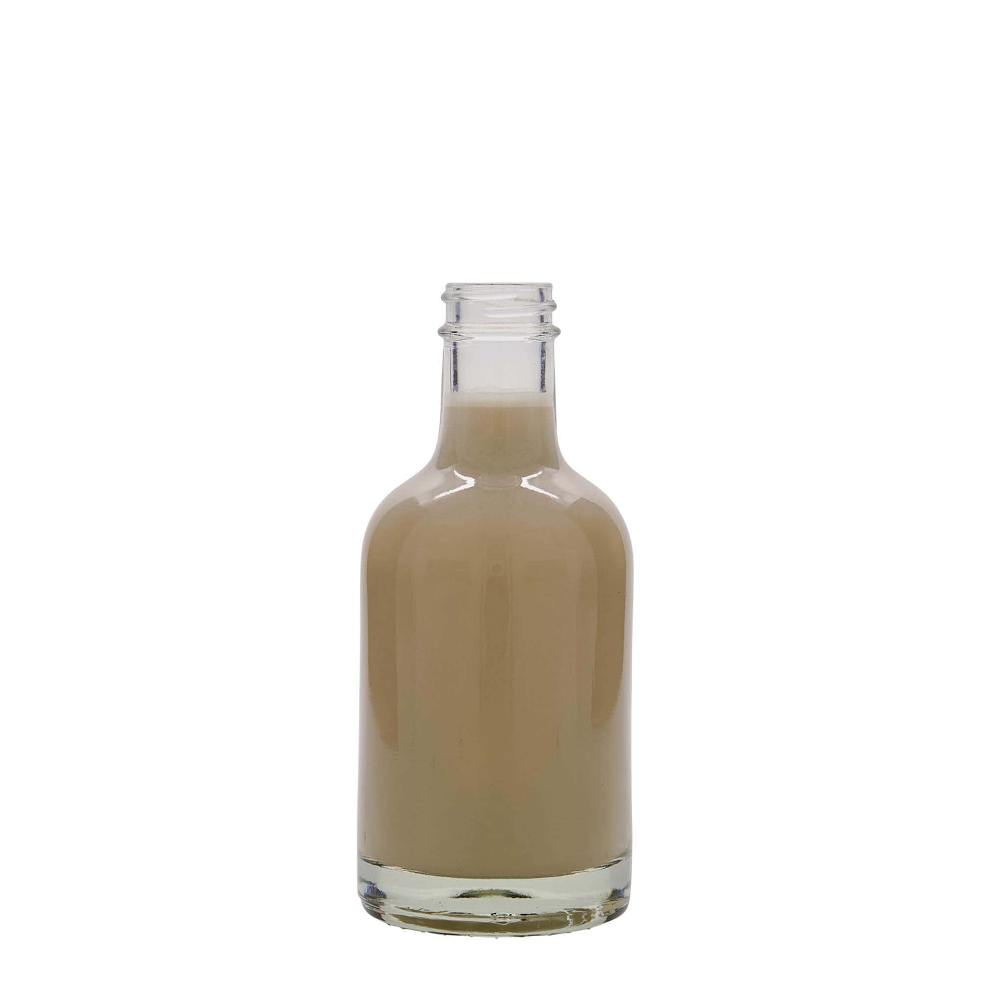 200 ml glazen fles 'First Class', opening: GPI 28 200 ml glazen fles 'First Class', opening: GPI 28