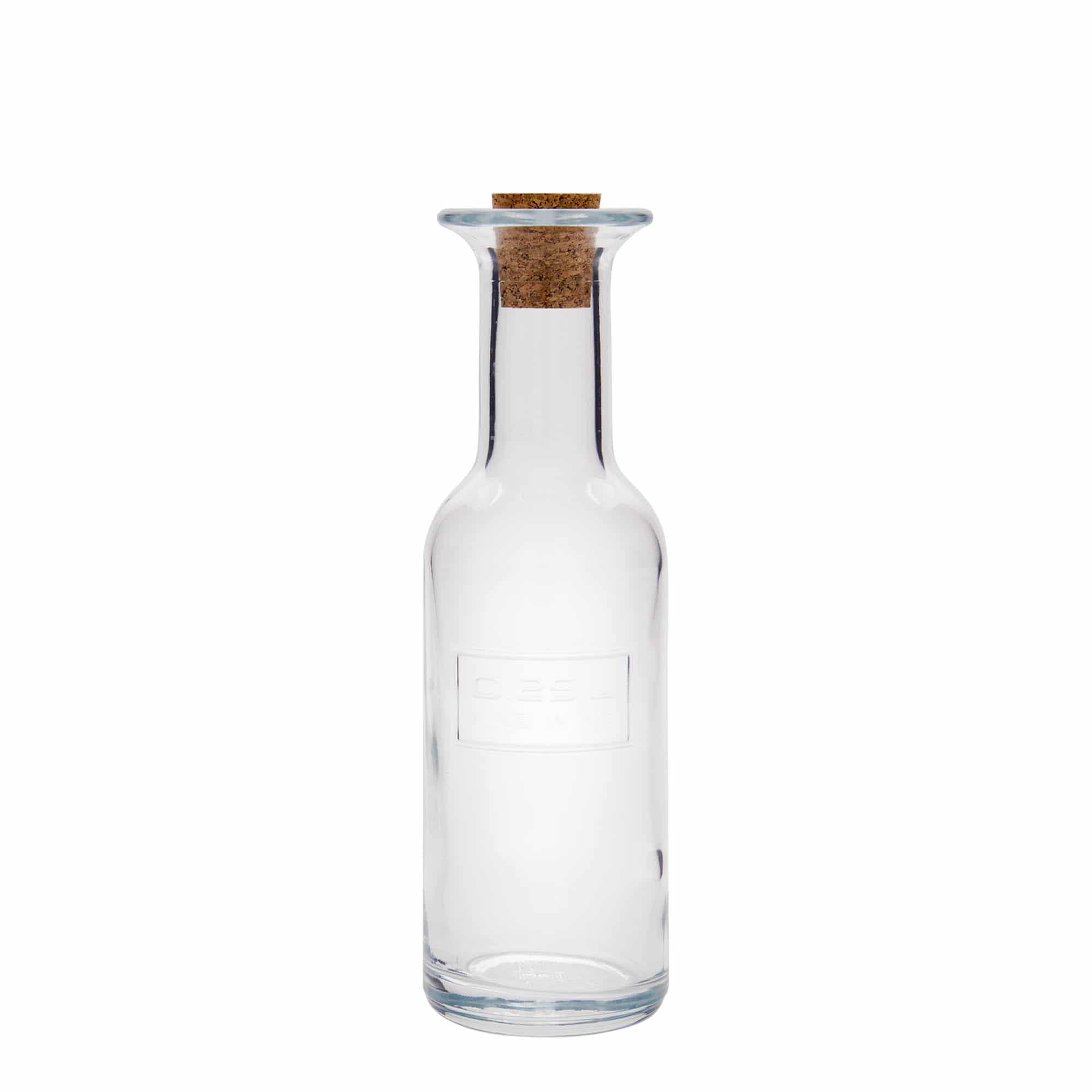 Glazen fles 'Optima Fine Wine', 250 ml, monding: kurk