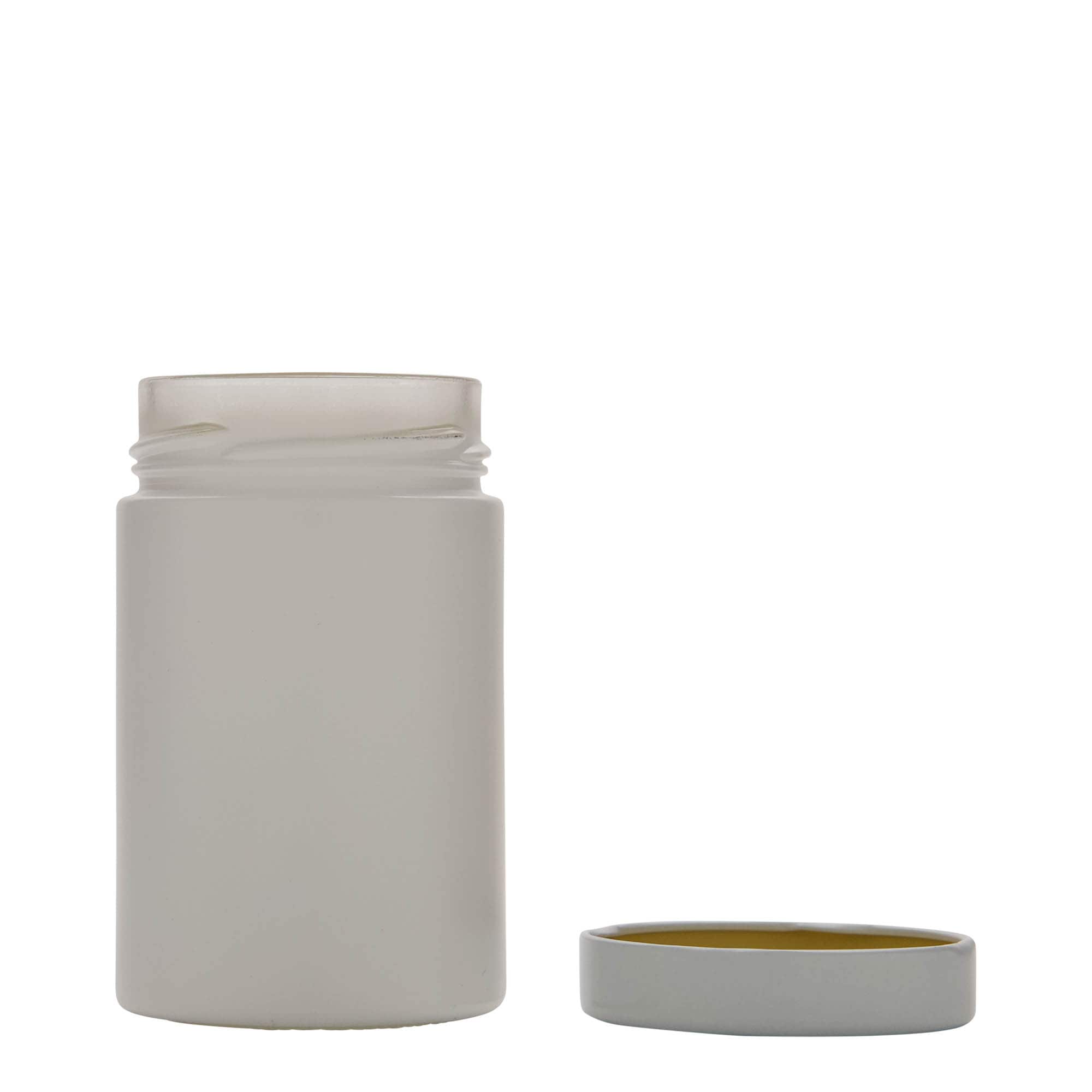 327 ml ronde glas 'Aurora', wit, opening: Deep-Twist-Off (DTO 66)