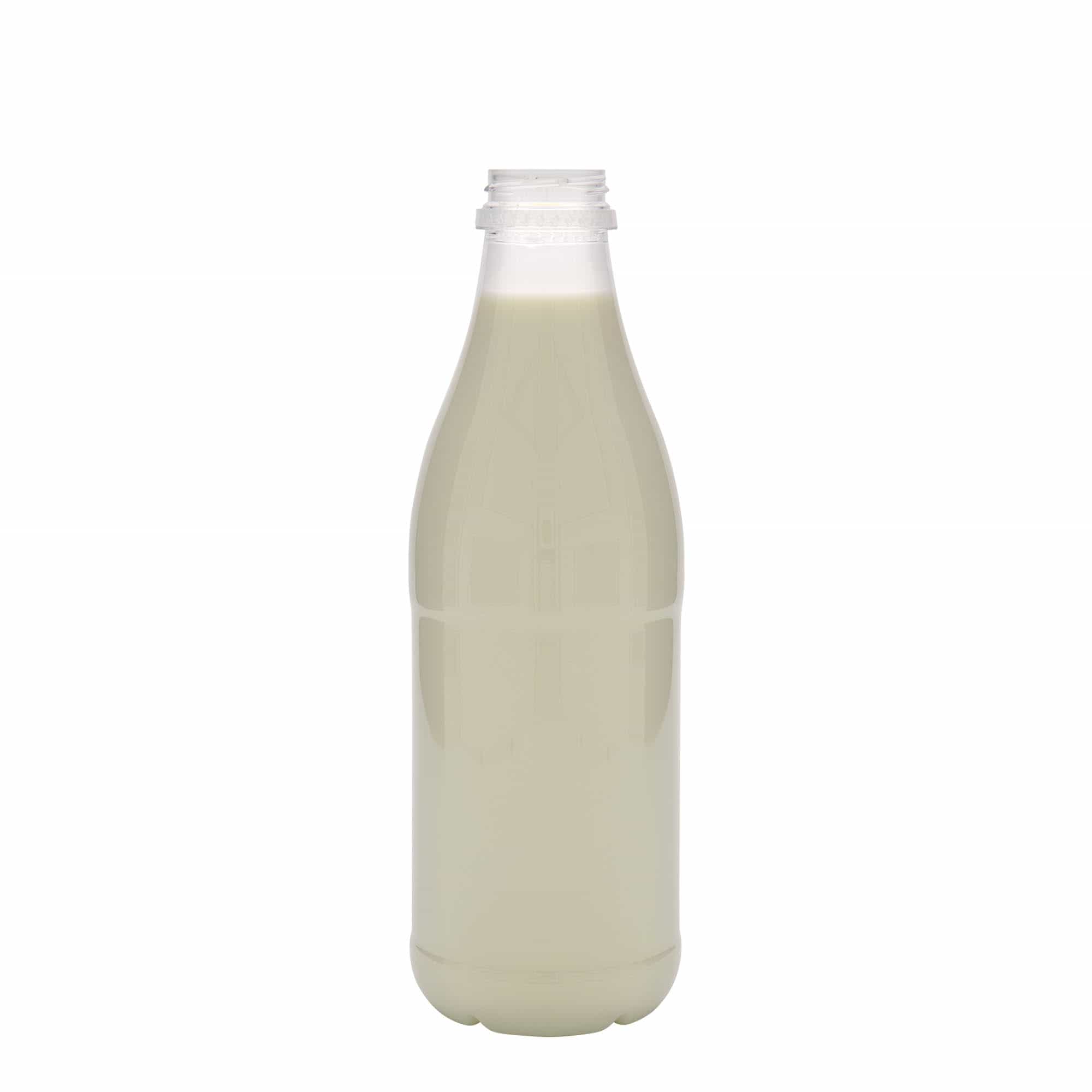 1.000 ml PET-fles 'Melk en Sap', kunststof, hals: 38 mm