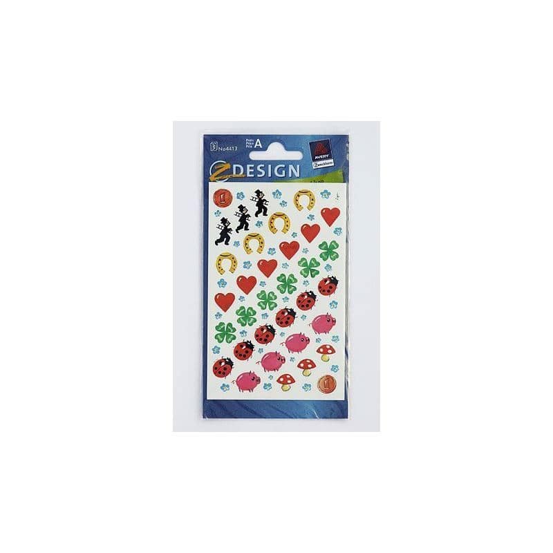 Zweckform Sticker 'Geluksbrenger', papier, meerkleurig