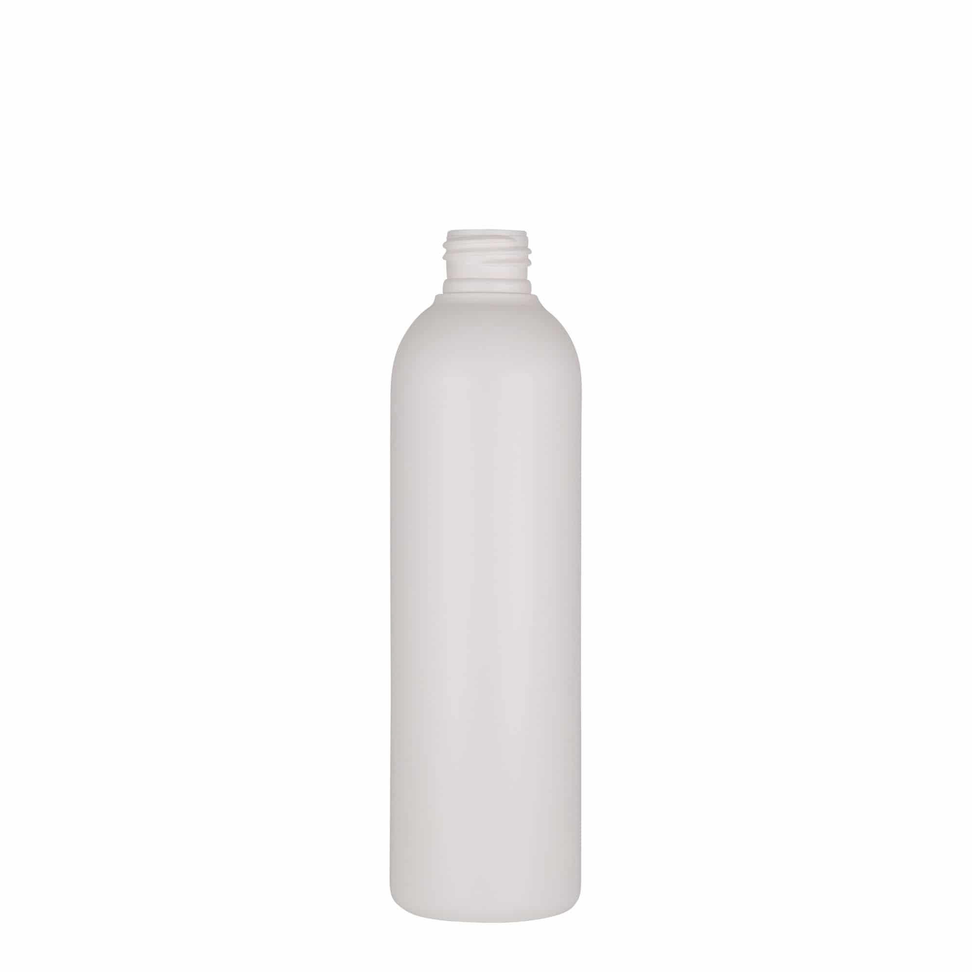 Plastic fles 'Tuffy', 250 ml, HDPE, wit, monding: GPI 24/410 Plastic fles 'Tuffy', 250 ml, HDPE, wit, monding: GPI 24/410