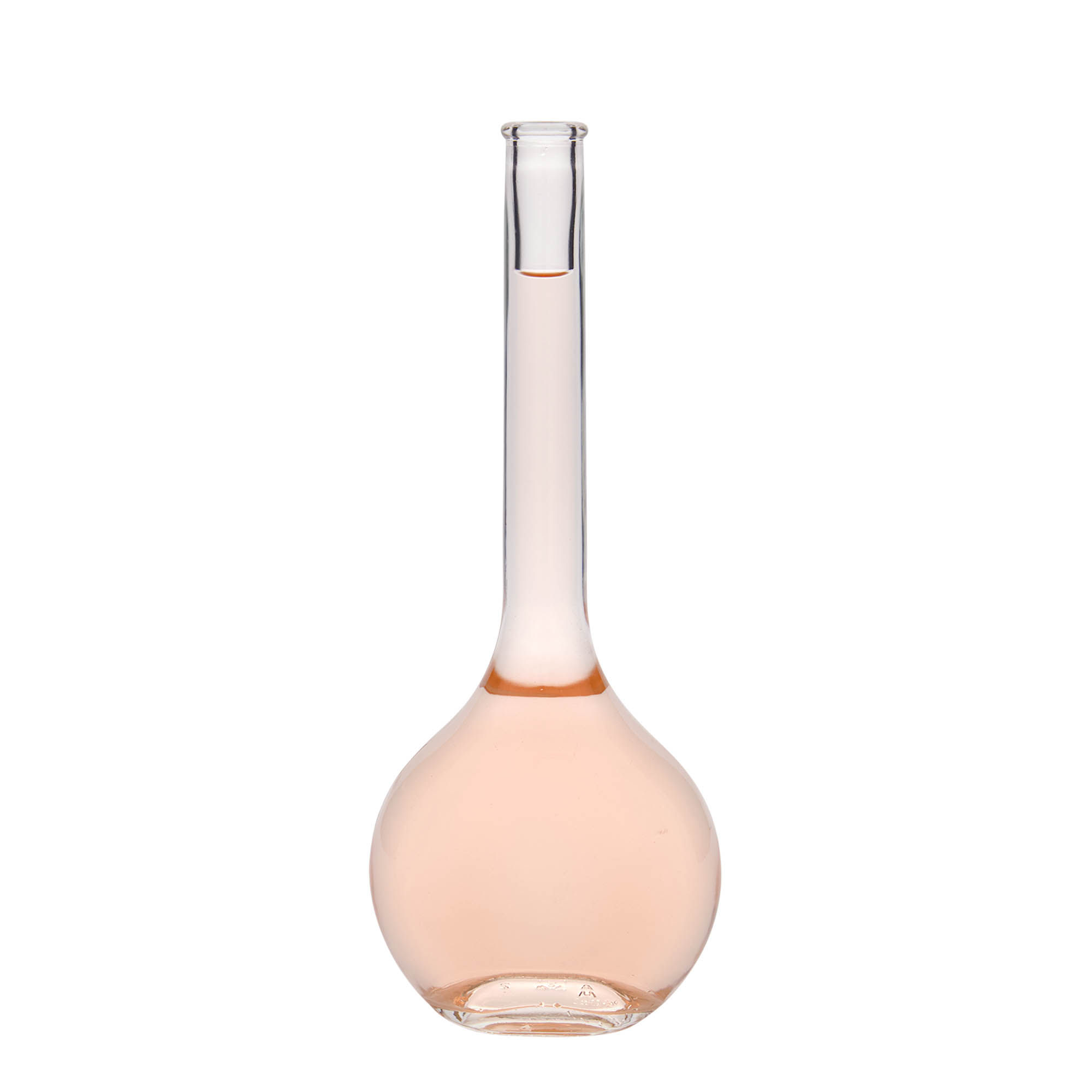 500 ml glazen fles 'Contessa', ovaal, hals: kurk