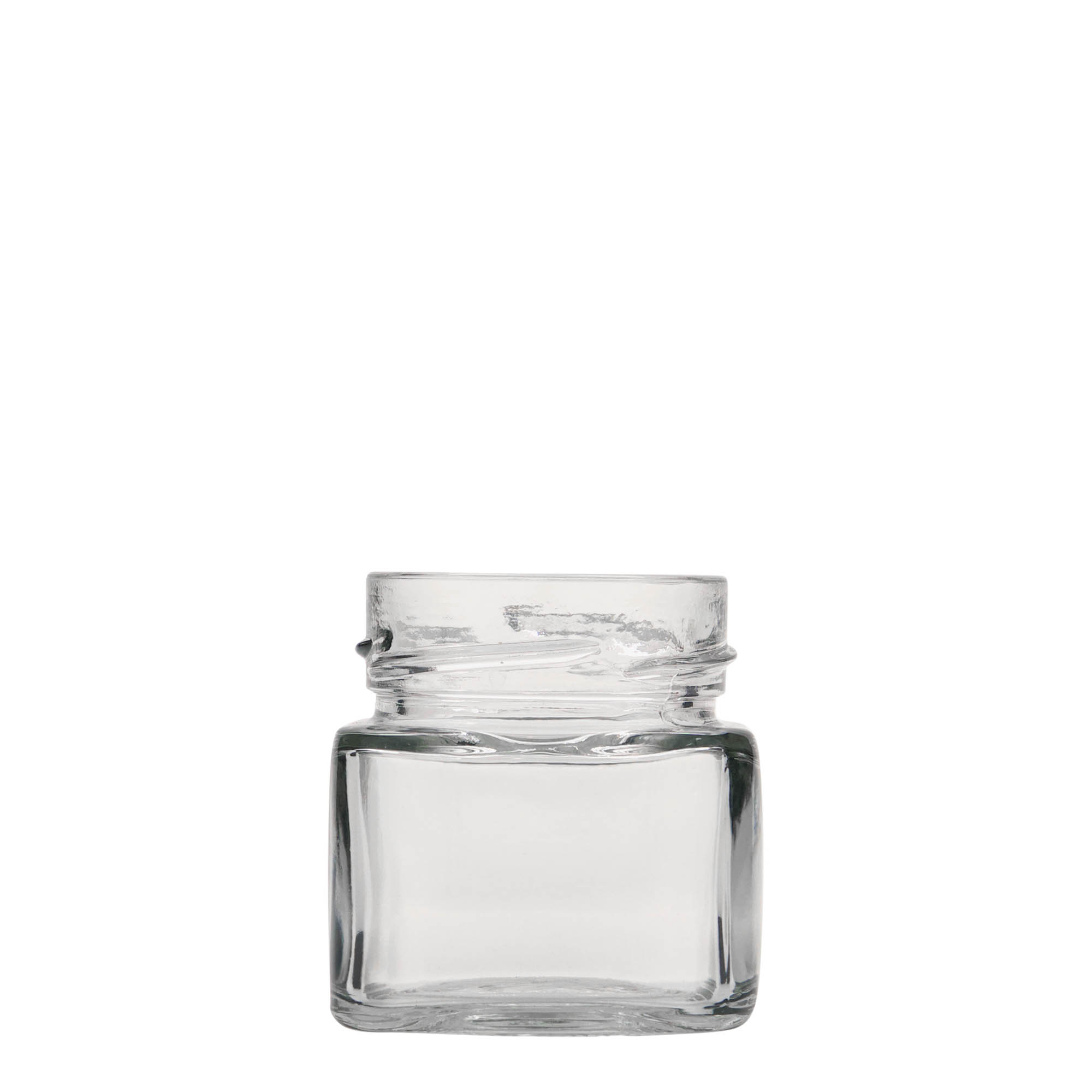 106 ml Vierkantglas 'Ikarus', opening: Deep-Twist-Off (DTO 58)