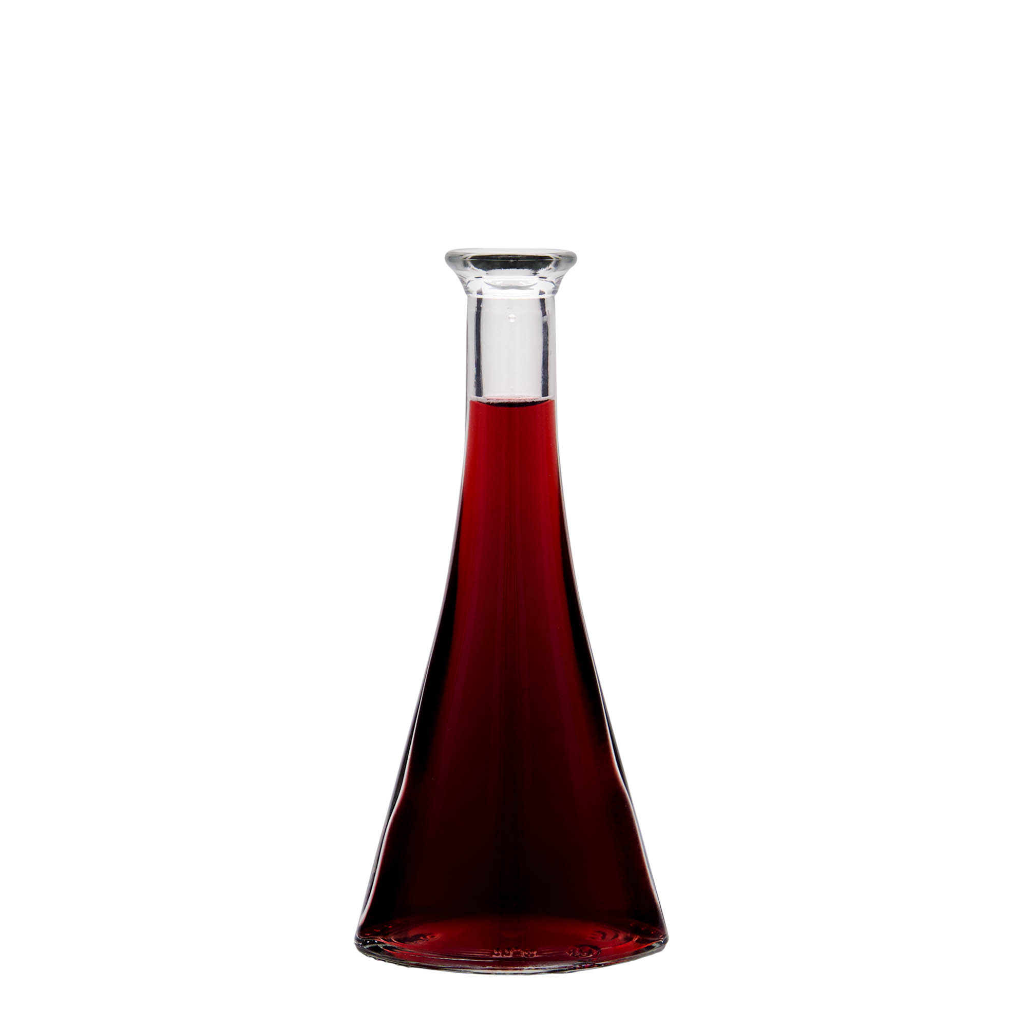 100 ml glazen fles 'Veronica', halfrond, opening: kurk