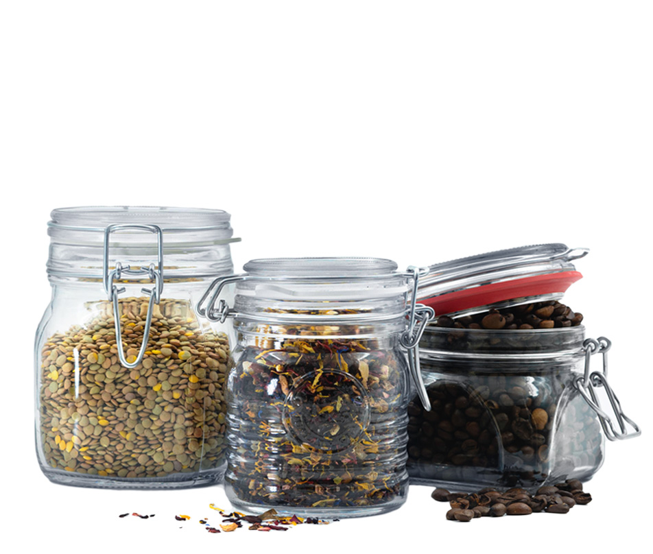 Potten met beugelsluiting Potten met beugelsluiting