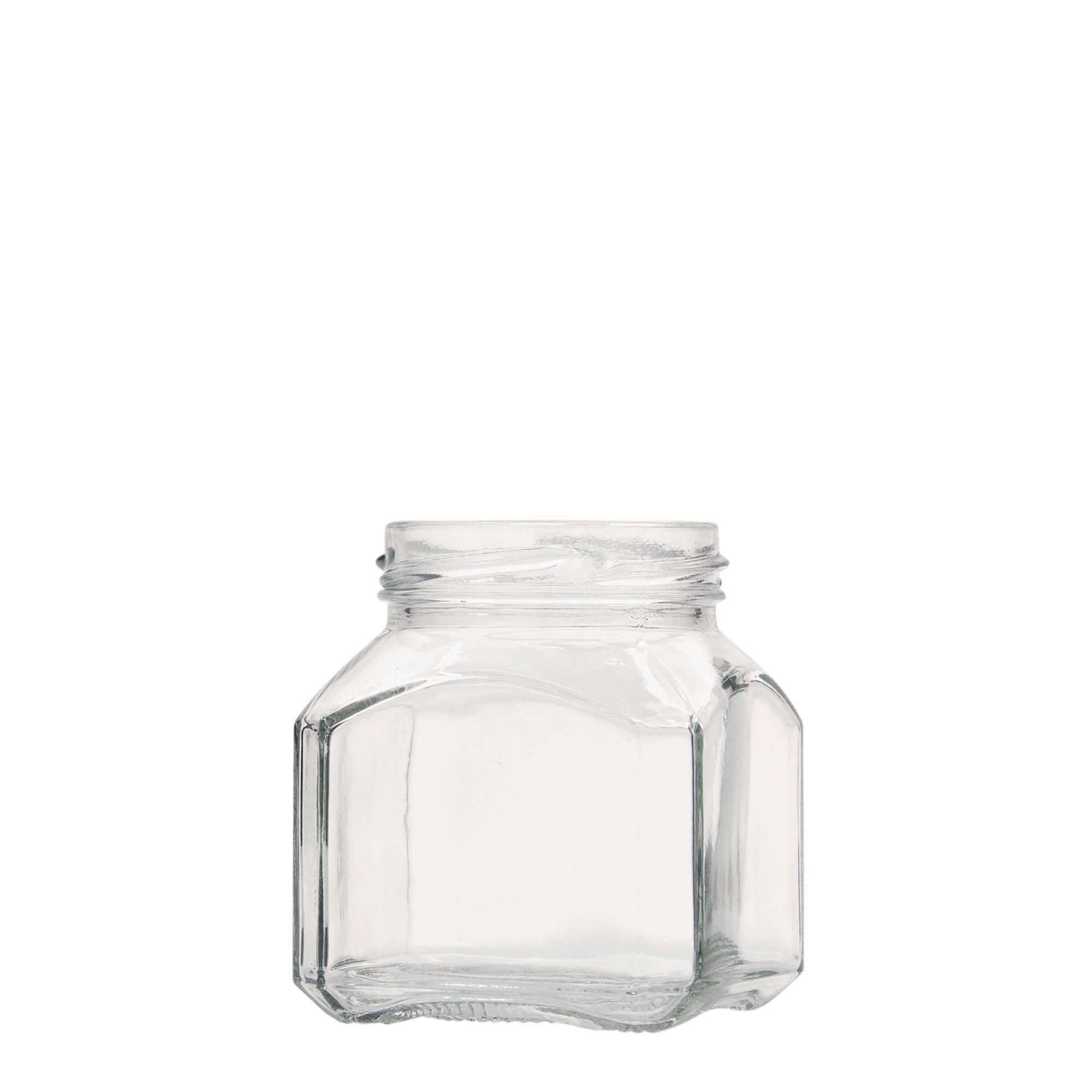212 ml vierkantglas 'Mailand', opening: twist-off (TO 58) 212 ml vierkantglas 'Mailand', opening: twist-off (TO 58)