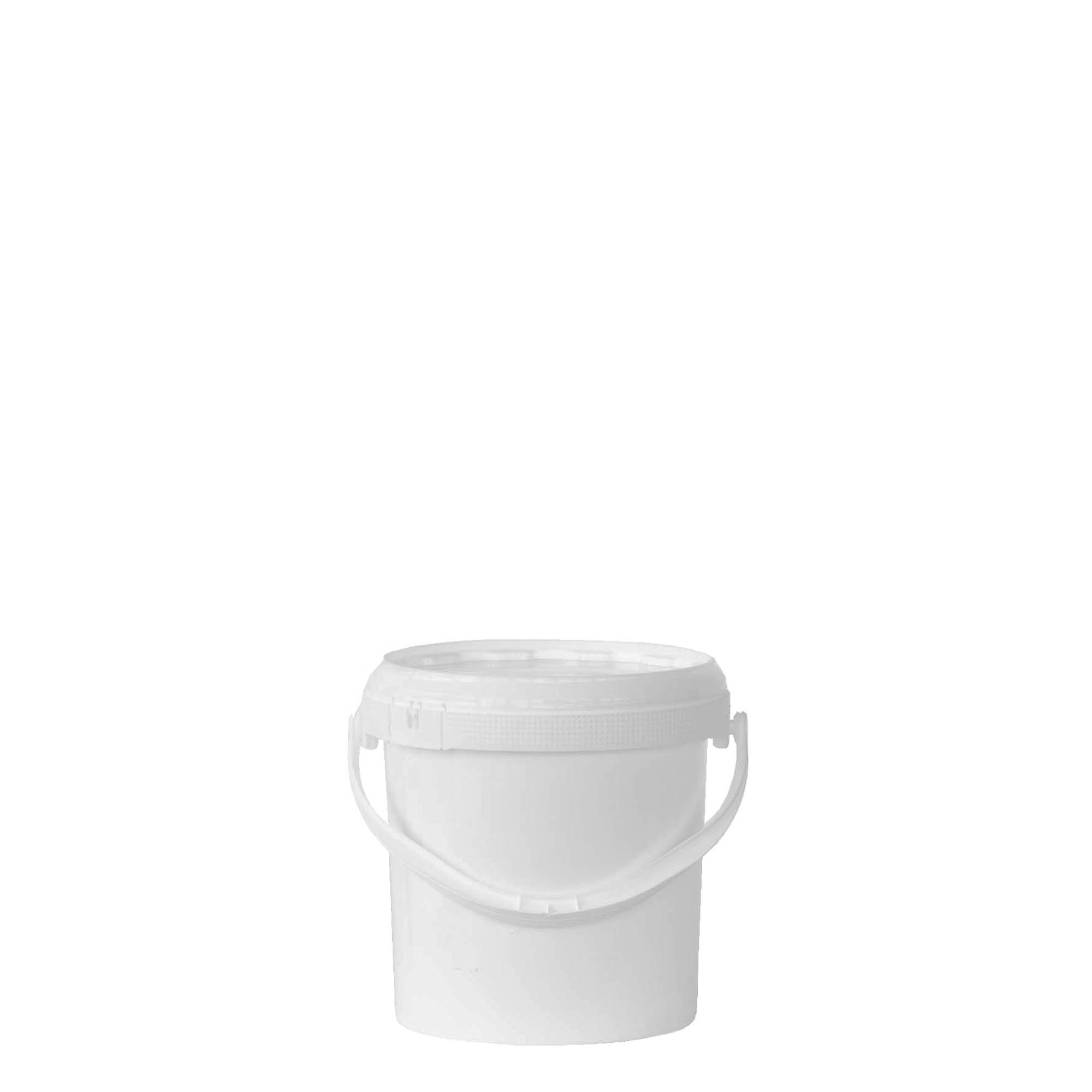 1 l emmer, PP-kunststof, wit
