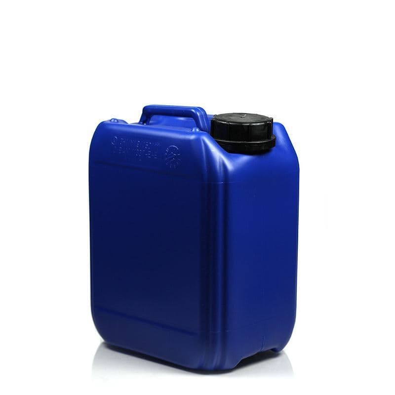 Jerrycan, 5 l, rechthoekig, HDPE-kunststof, blauw, monding: ND 55