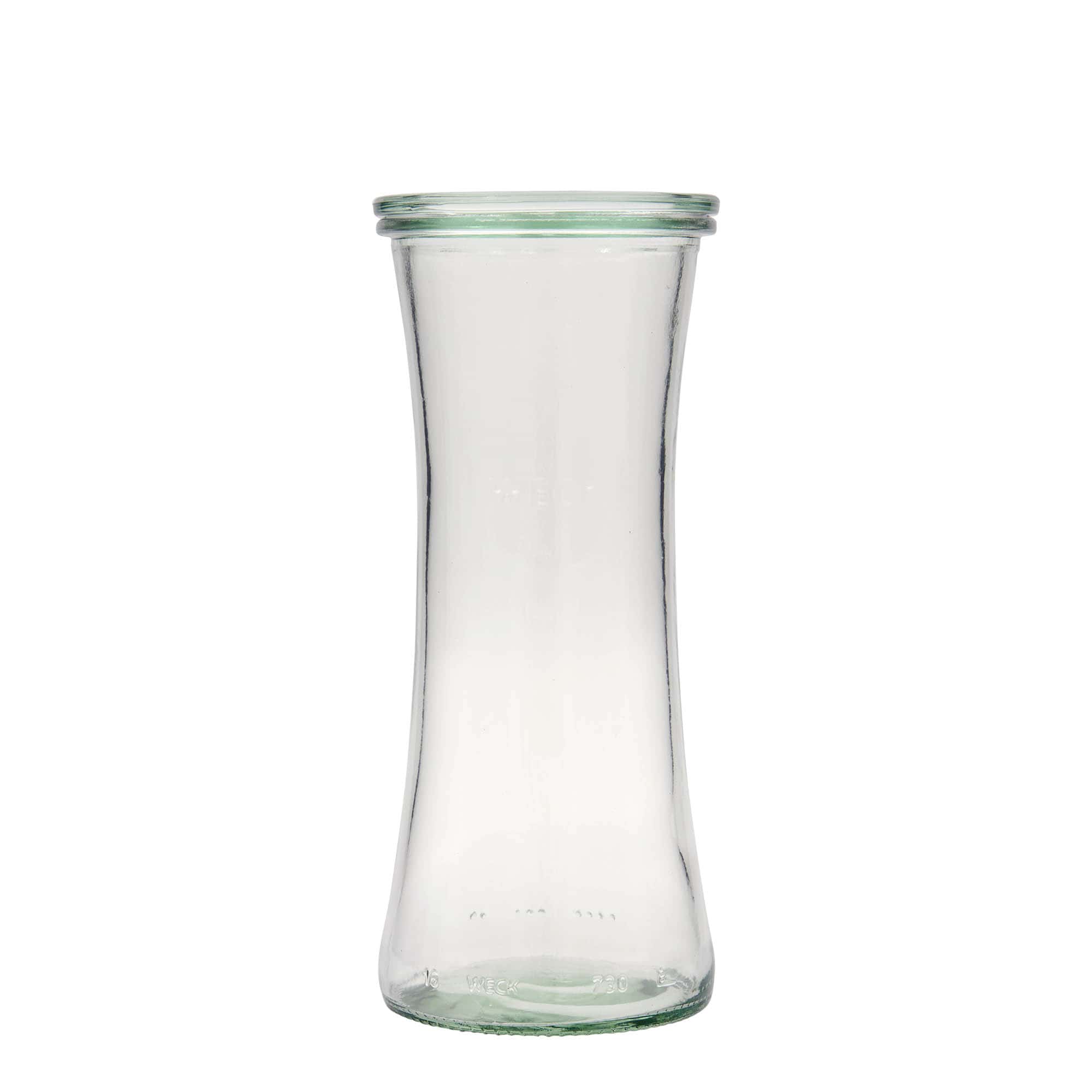 6x 730 ml WECK-gourmetglas met glazen deksel RR 80