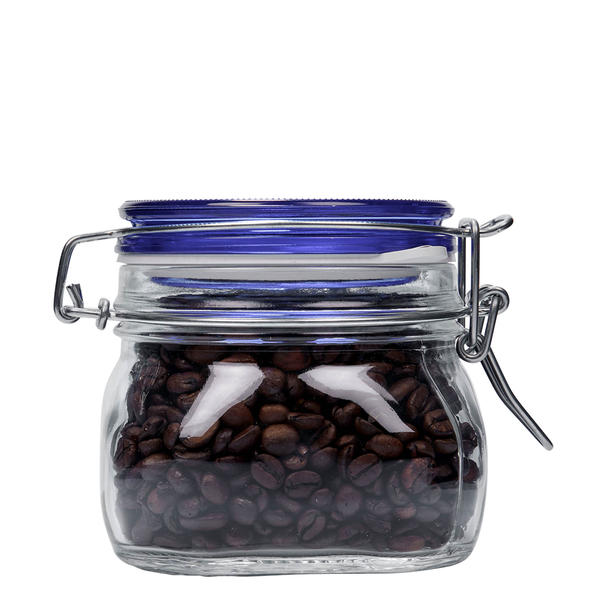 500 ml beugelfles 'Fido' Blue Top, vierkant, opening: beugelsluiting 500 ml beugelfles 'Fido' Blue Top, vierkant, opening: beugelsluiting