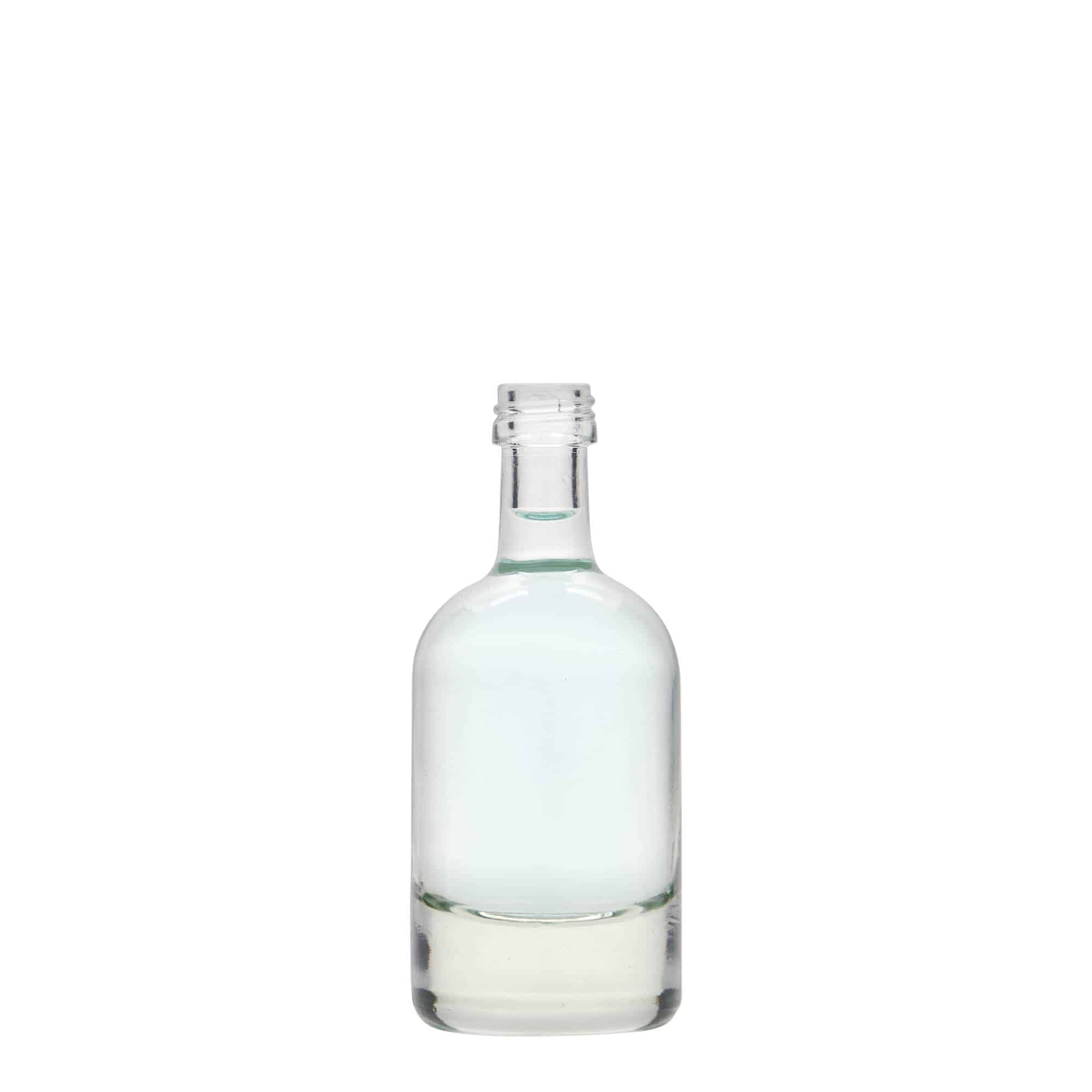 50 ml glazen fles 'Linea Uno', mondstuk: PP 18 50 ml glazen fles 'Linea Uno', mondstuk: PP 18