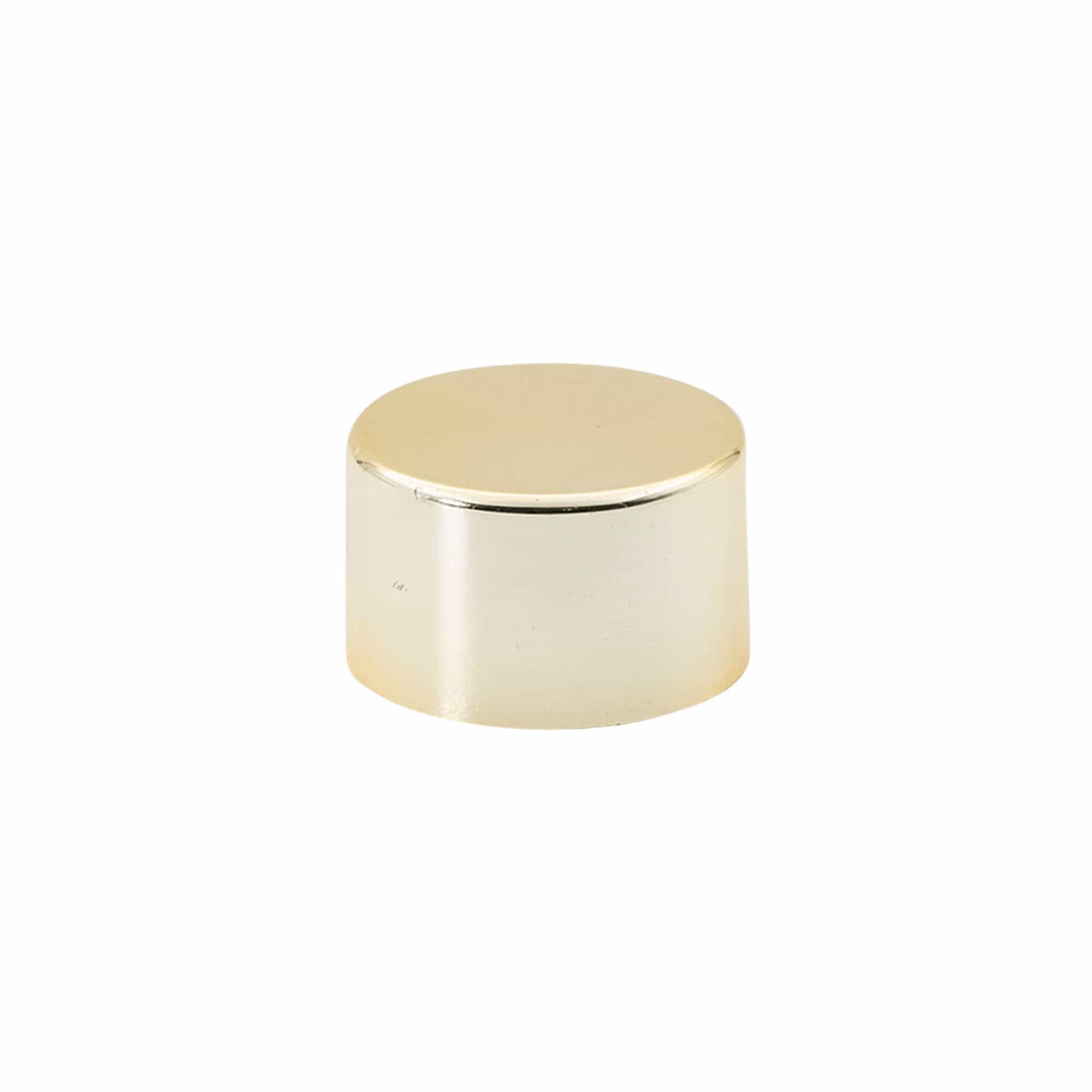 Schroefdop, metaal-kunststof, goud, voor monding: PP 28