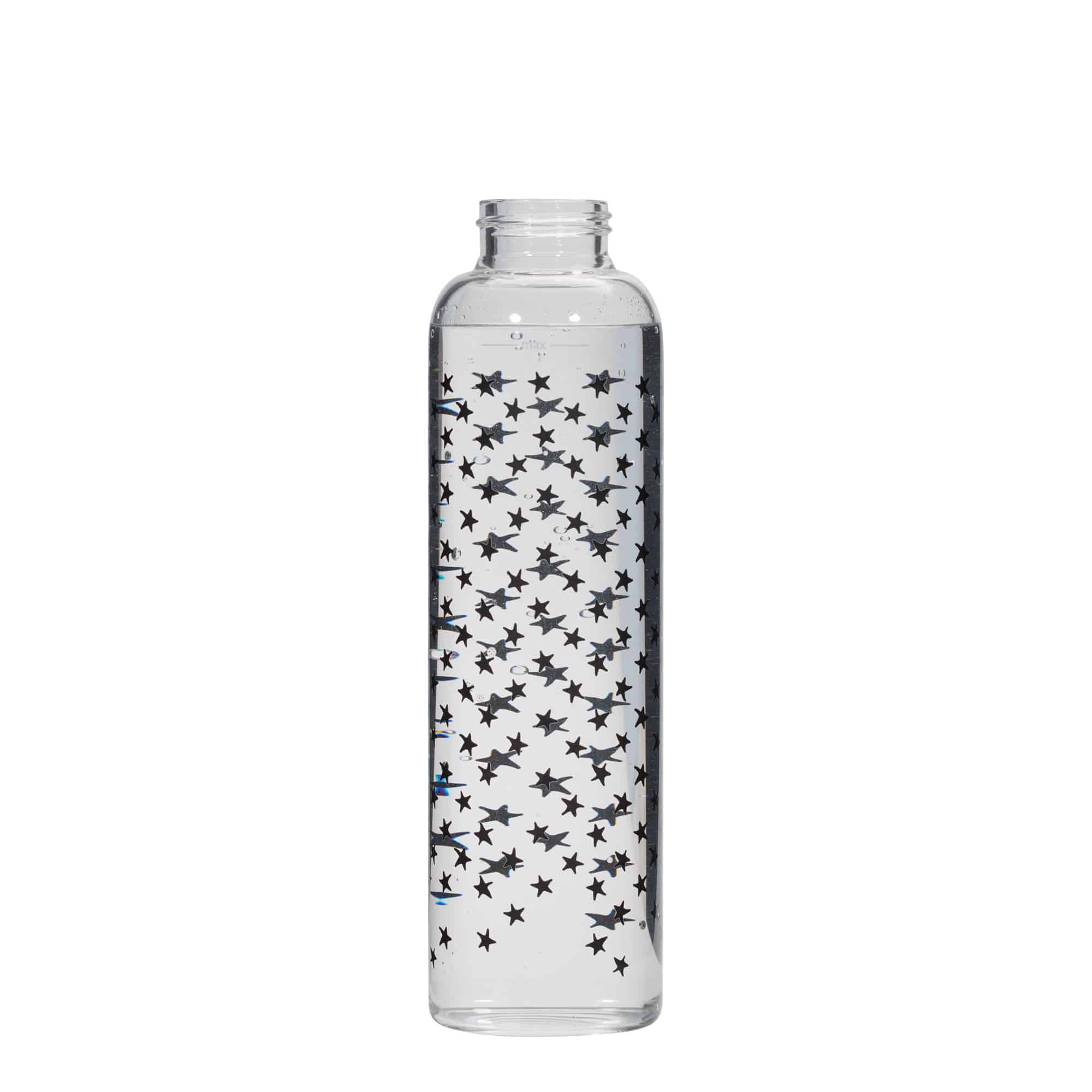 Drinkfles 'Perseus', 500 ml, motief: Zwarte sterren, monding: schroefsluiting