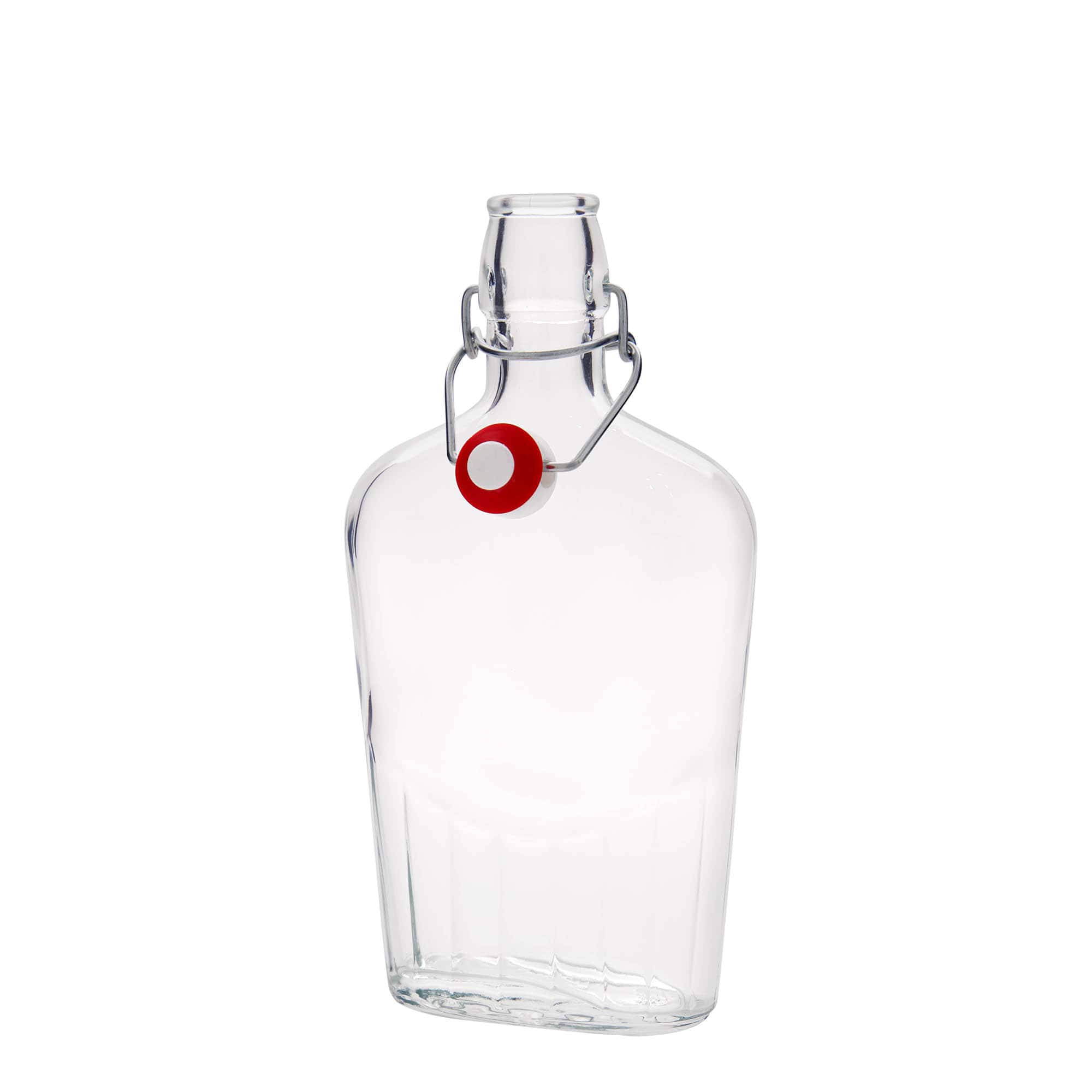 500 ml glazen fles 'Fiaschetta', ovaal, opening: beugelsluiting