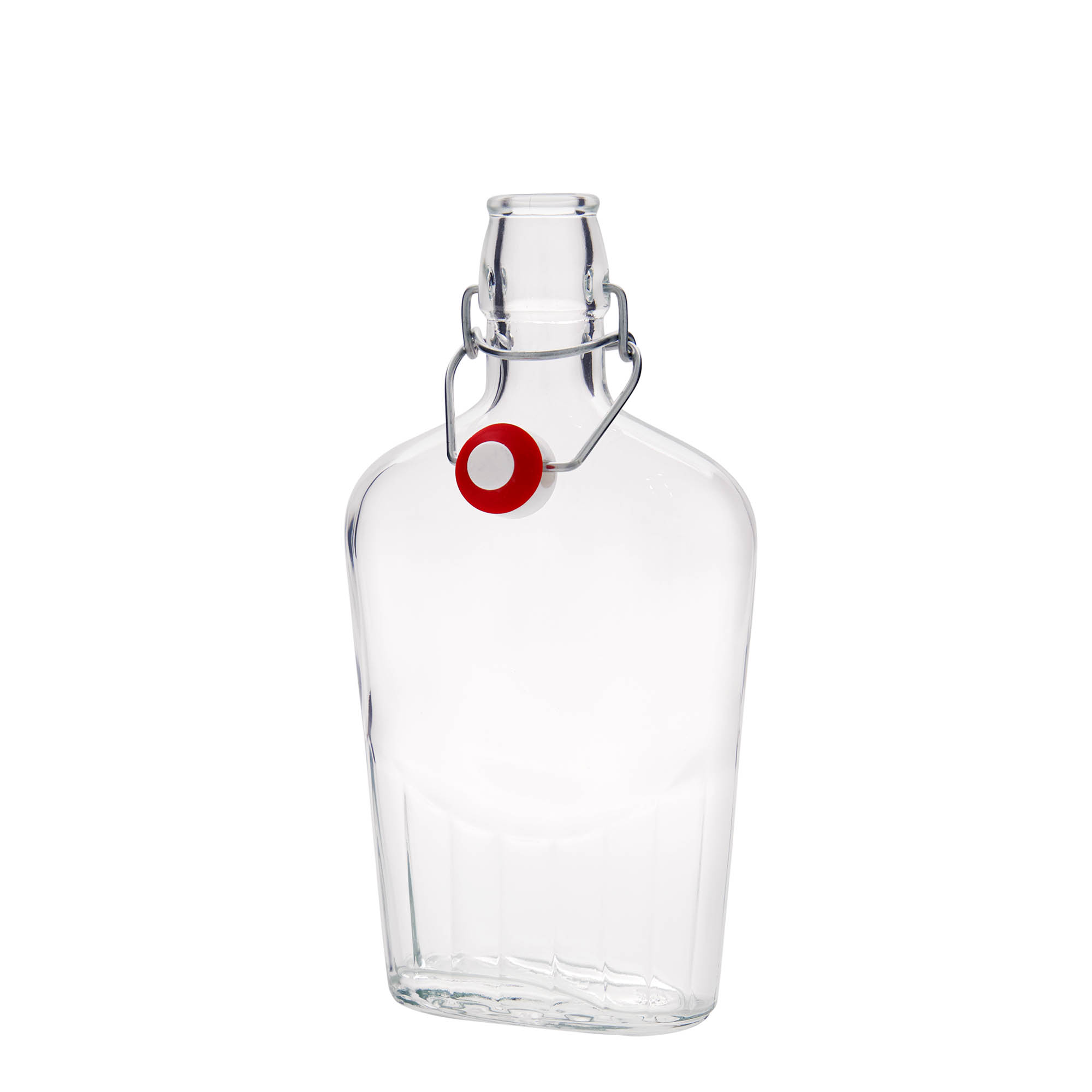 500 ml glazen fles 'Fiaschetta', ovaal, opening: beugelsluiting 500 ml glazen fles 'Fiaschetta', ovaal, opening: beugelsluiting