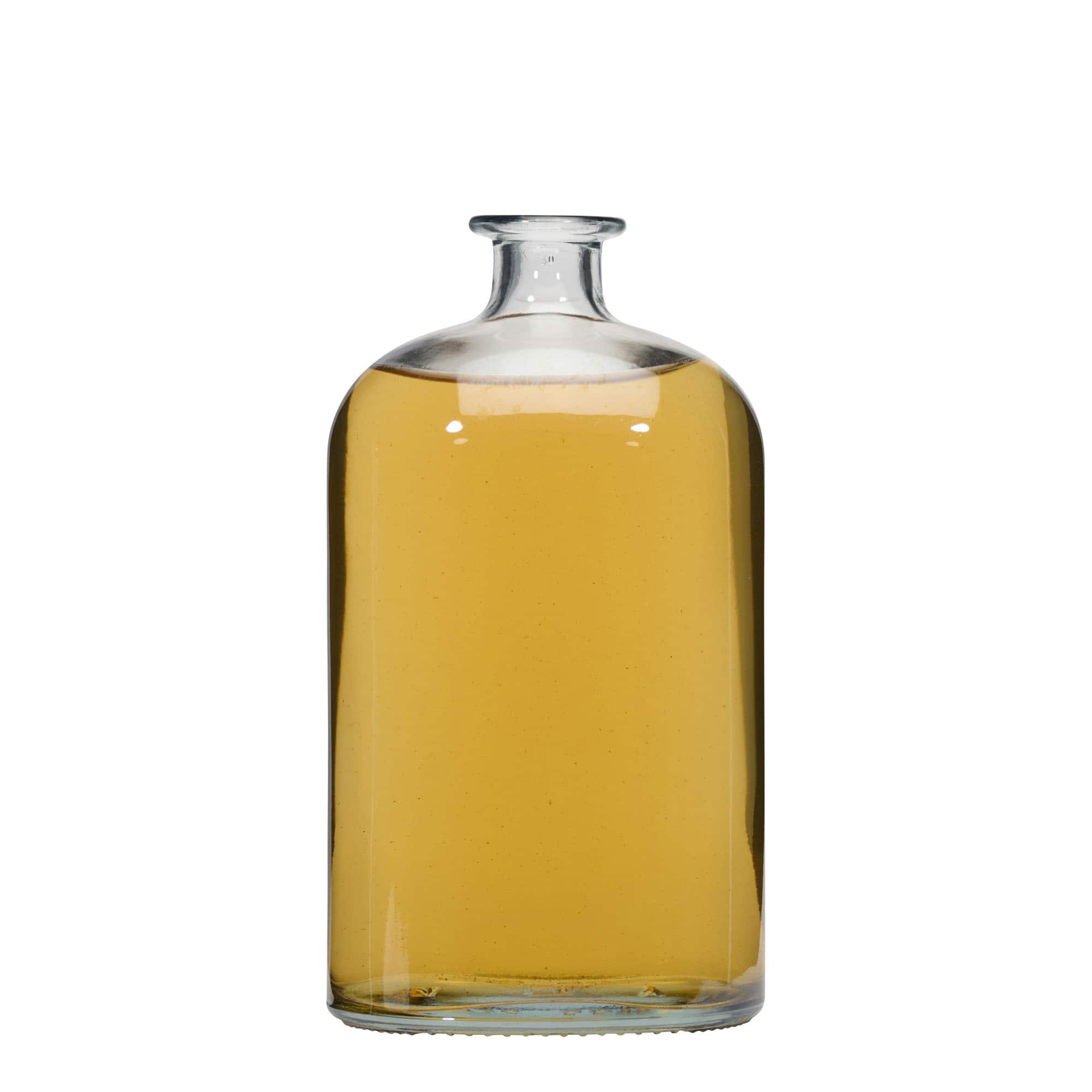 Glazen fles 'Dundee', 1000 ml, ovaal, monding: kurk Glazen fles 'Dundee', 1000 ml, ovaal, monding: kurk