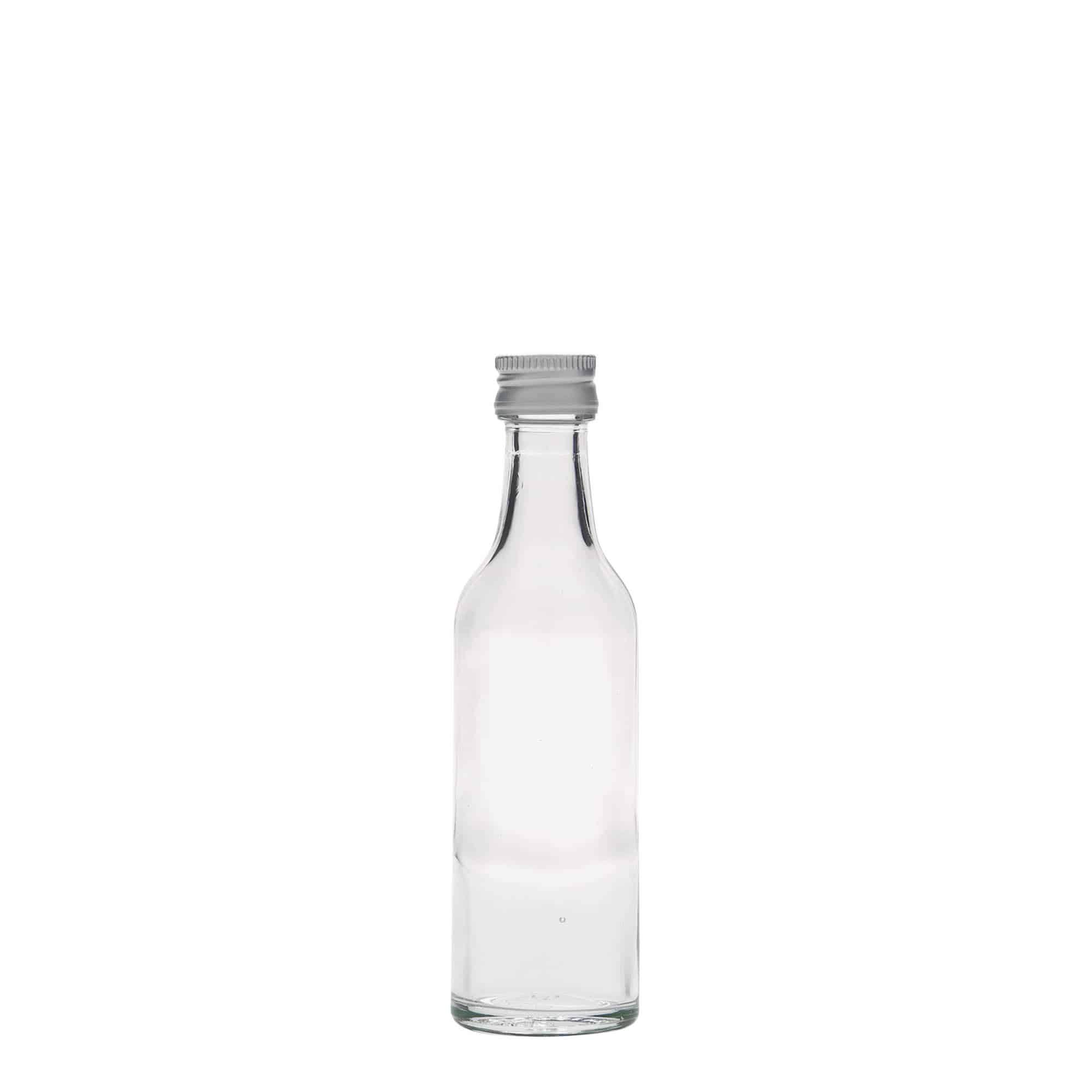50 ml glazen fles met rechte hals, opening: PP 18