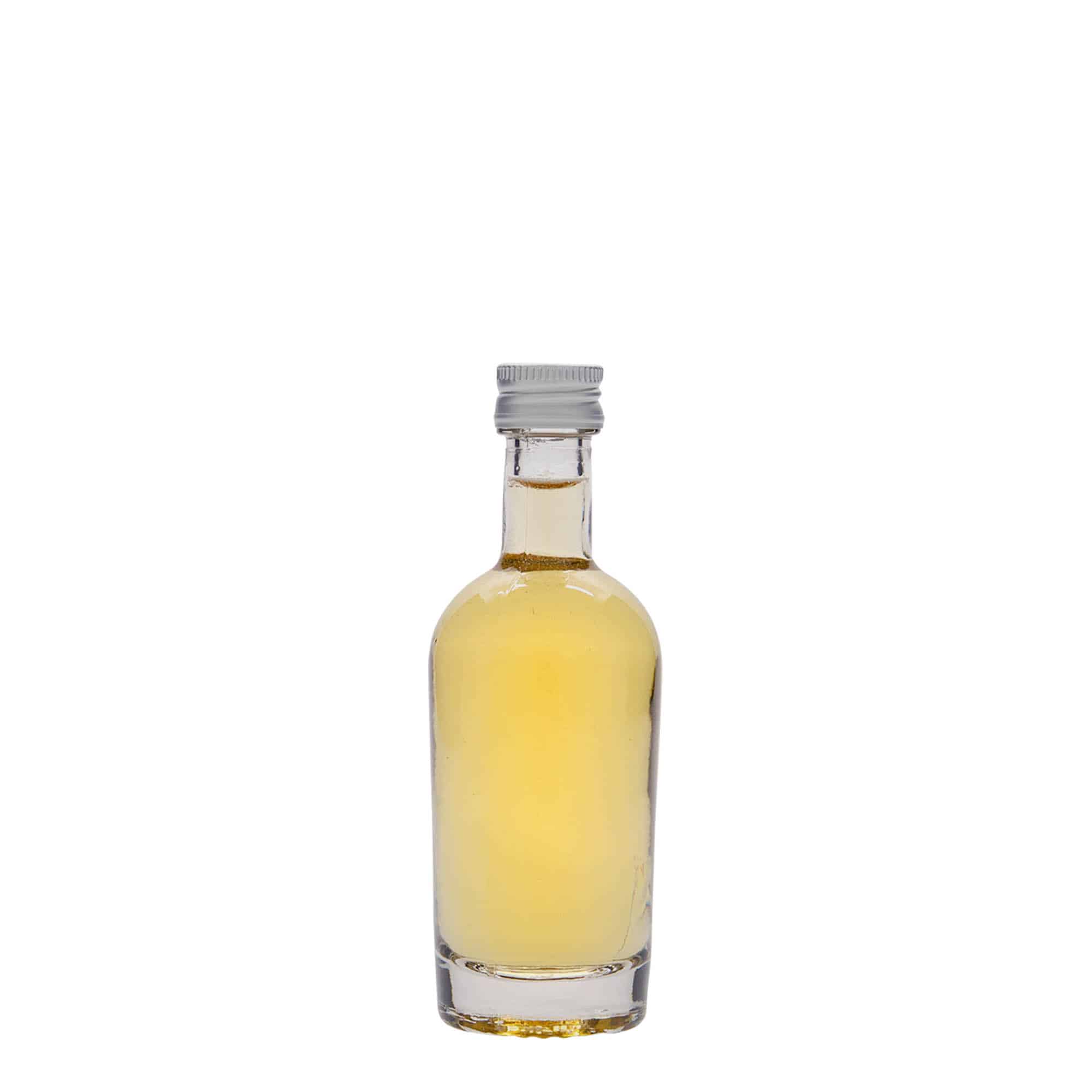 Glazen fles 'Pepe', 50 ml, monding: PP 18